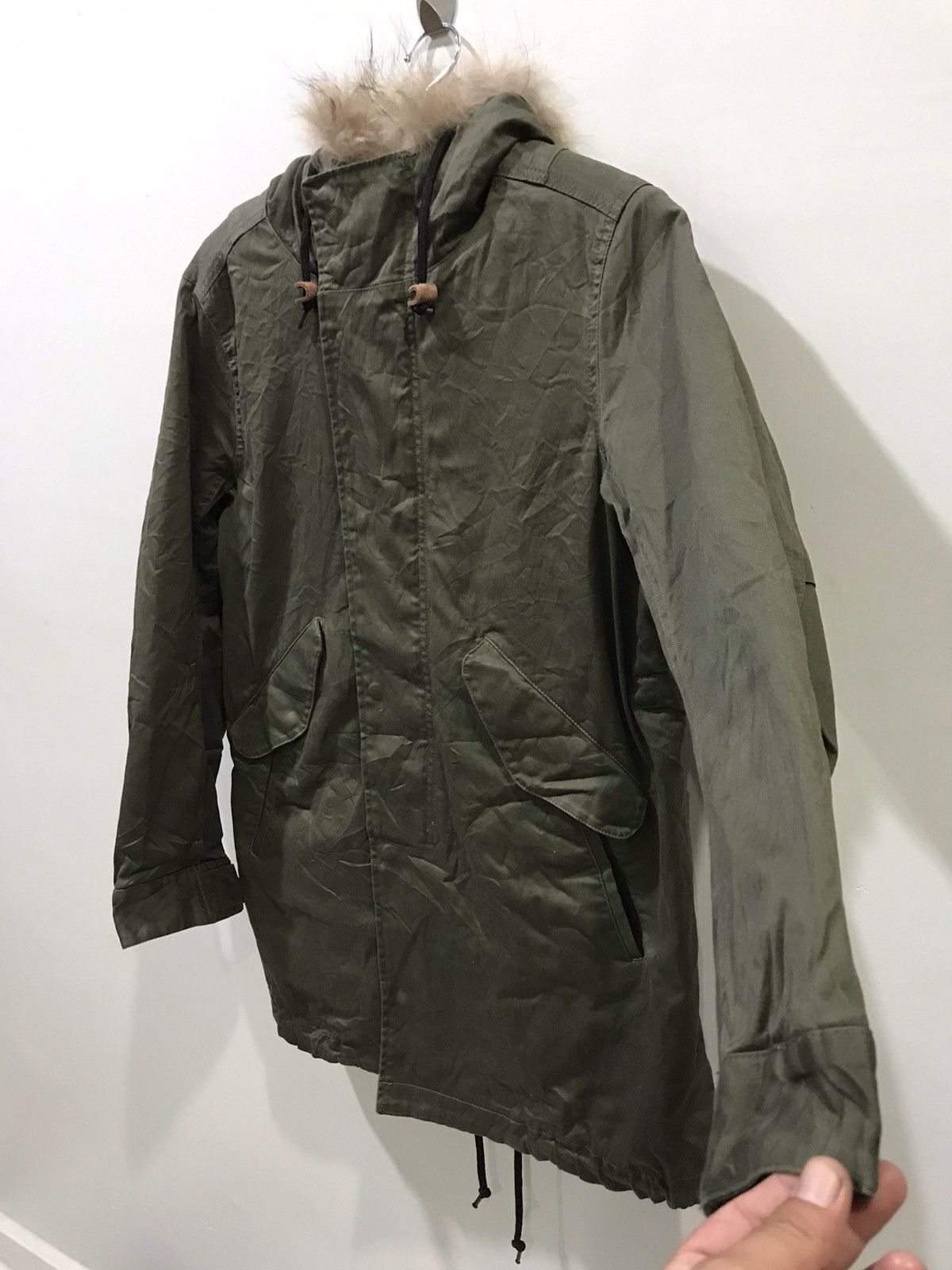 Japanese Brand RAGE BLUE Japan M65 Multipockets Fish Tail Sherpa Parka Size US M / EU 48-50 / 2 - 8 Thumbnail