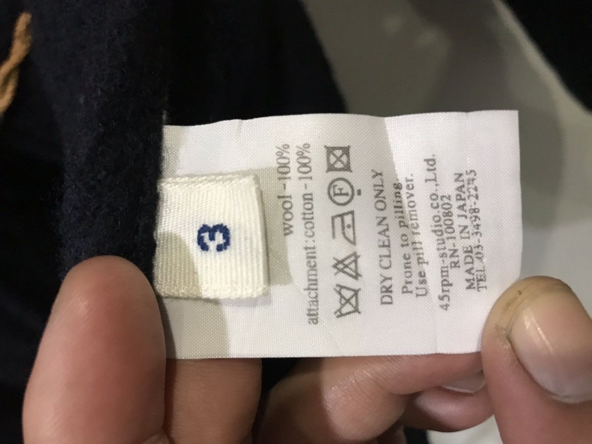 45rpm × Indigo × Japanese Brand 45rpm Japan Skinny Fit Coat Size L / US 10 / IT 46 - 8 Thumbnail