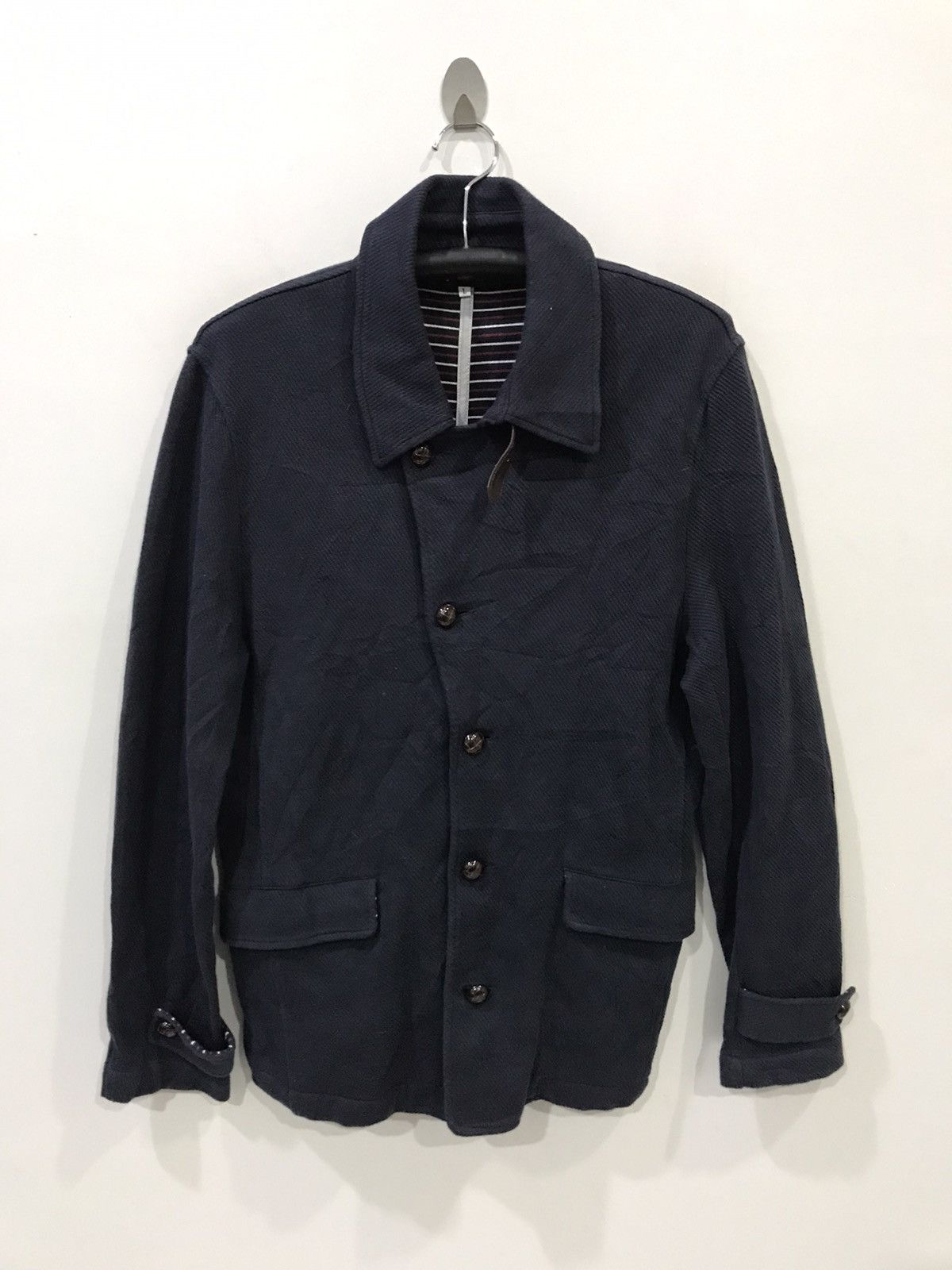 TK Mixpiece Japan Slim Fit Navy Cardigan