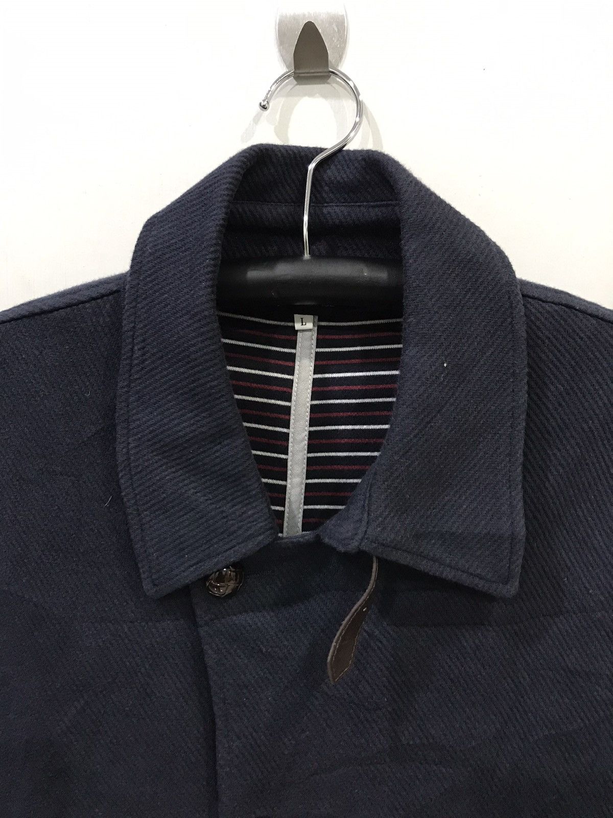 Takeo Kikuchi TK Mixpiece Japan Slim Fit Navy Cardigan Size US L / EU 52-54 / 3 - 2 Thumbnail