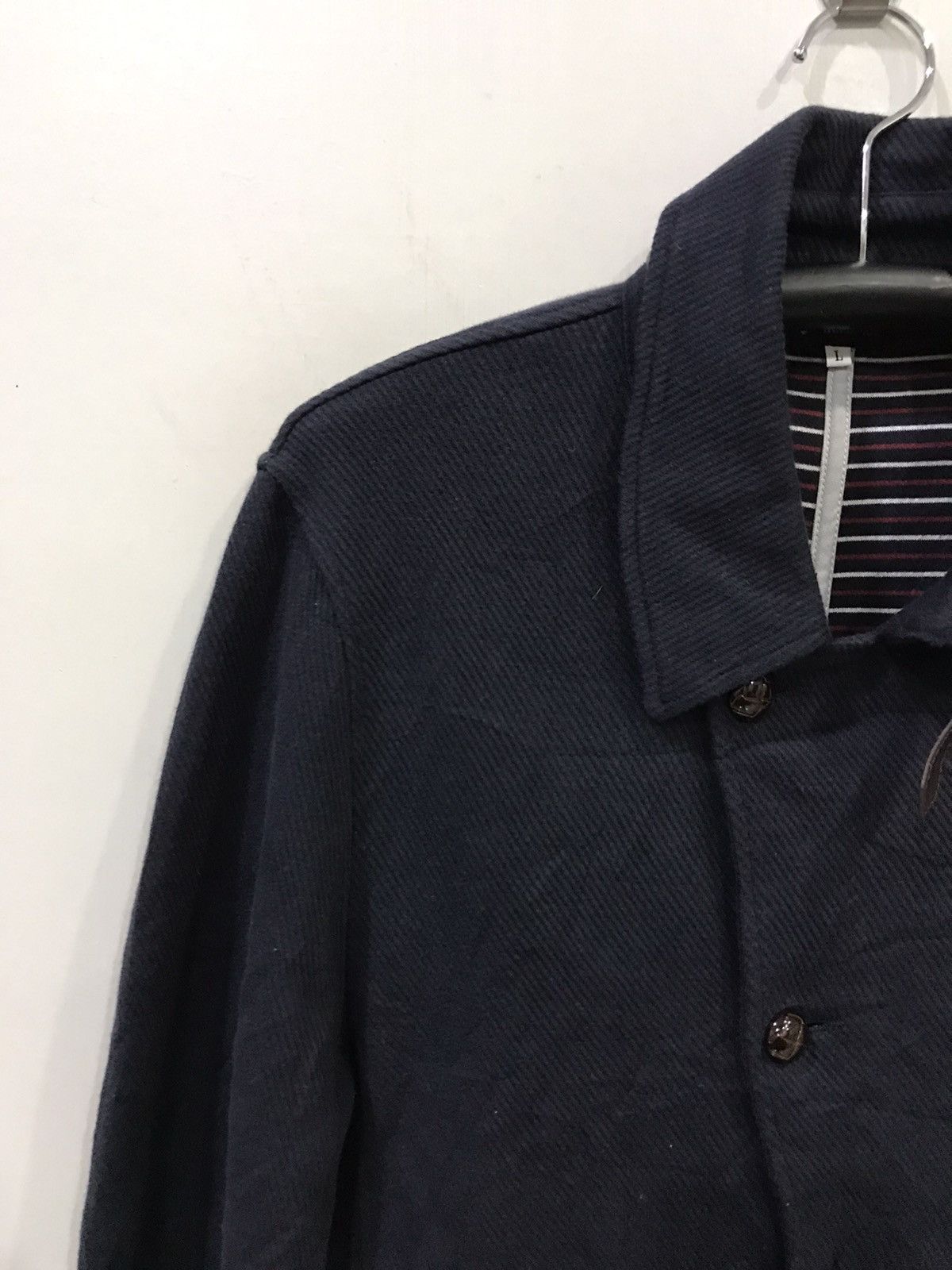 Takeo Kikuchi TK Mixpiece Japan Slim Fit Navy Cardigan Size US L / EU 52-54 / 3 - 4 Thumbnail
