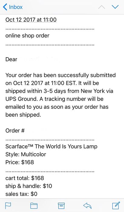 Supreme Scarface the World Is Yours Lamp Multicolor - FW17 - US