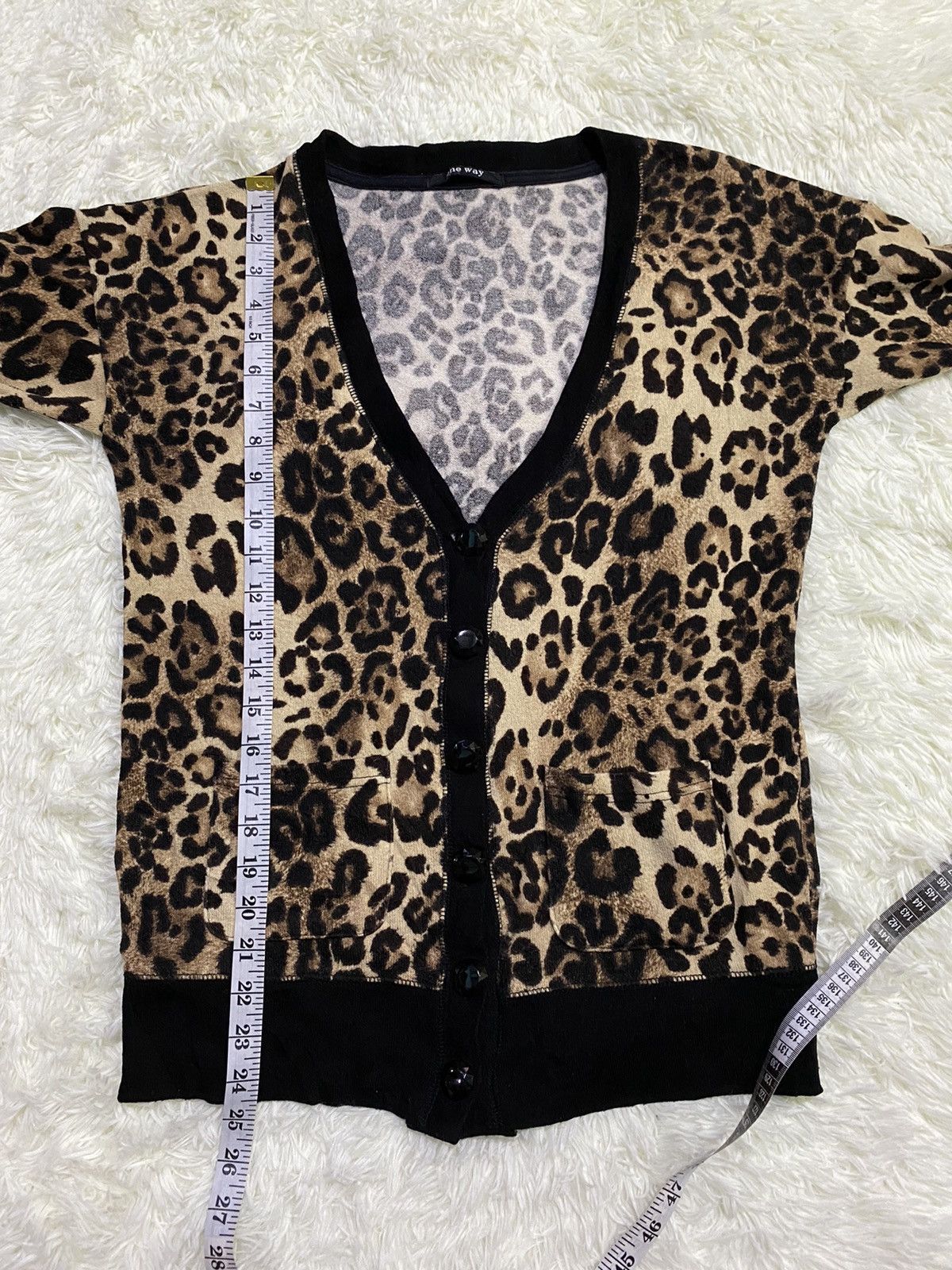 Japanese Brand One Way Grunge Leopard Print Cardigan Size US M / EU 48-50 / 2 - 11 Thumbnail