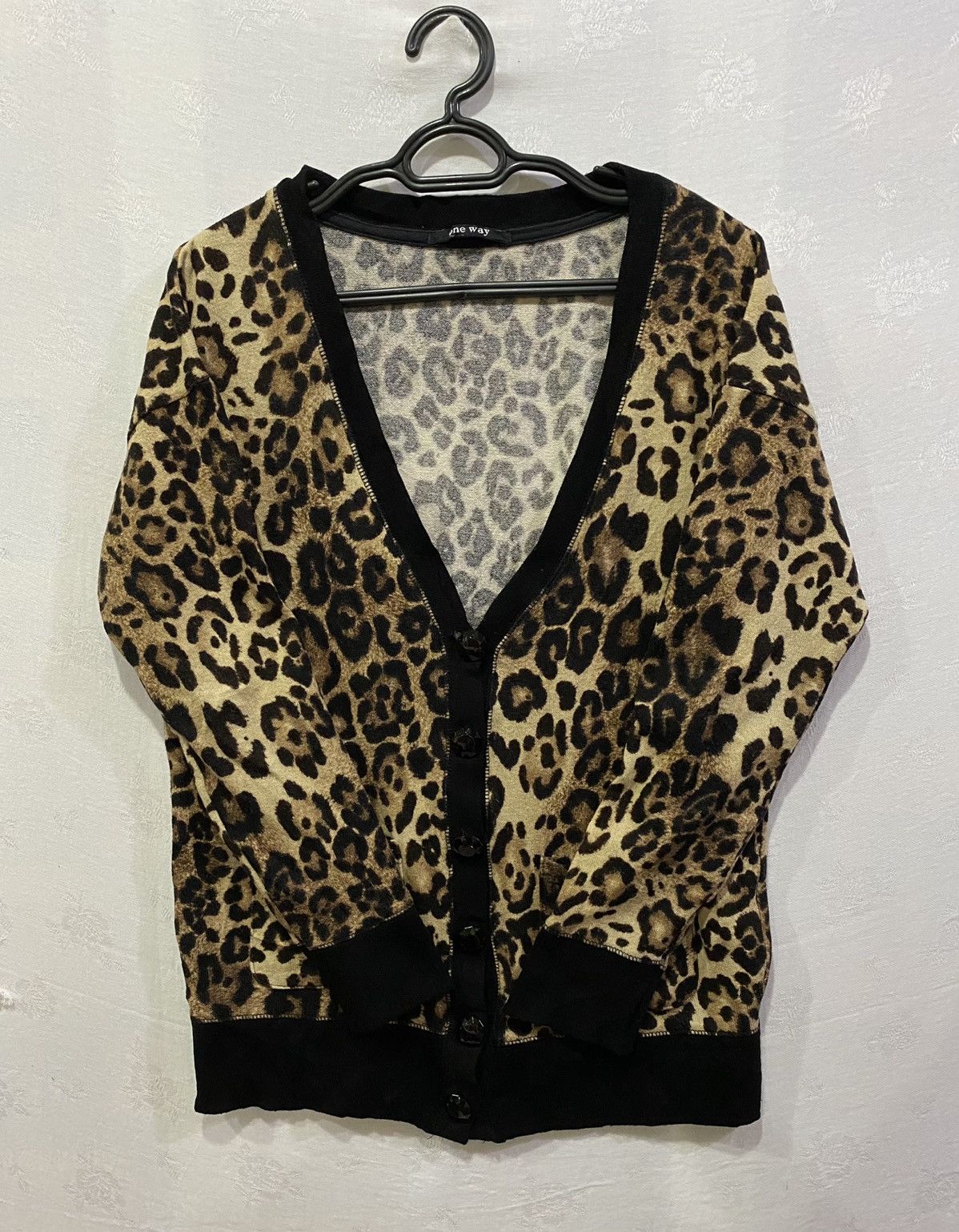 Japanese Brand One Way Grunge Leopard Print Cardigan Size US M / EU 48-50 / 2 - 4 Thumbnail
