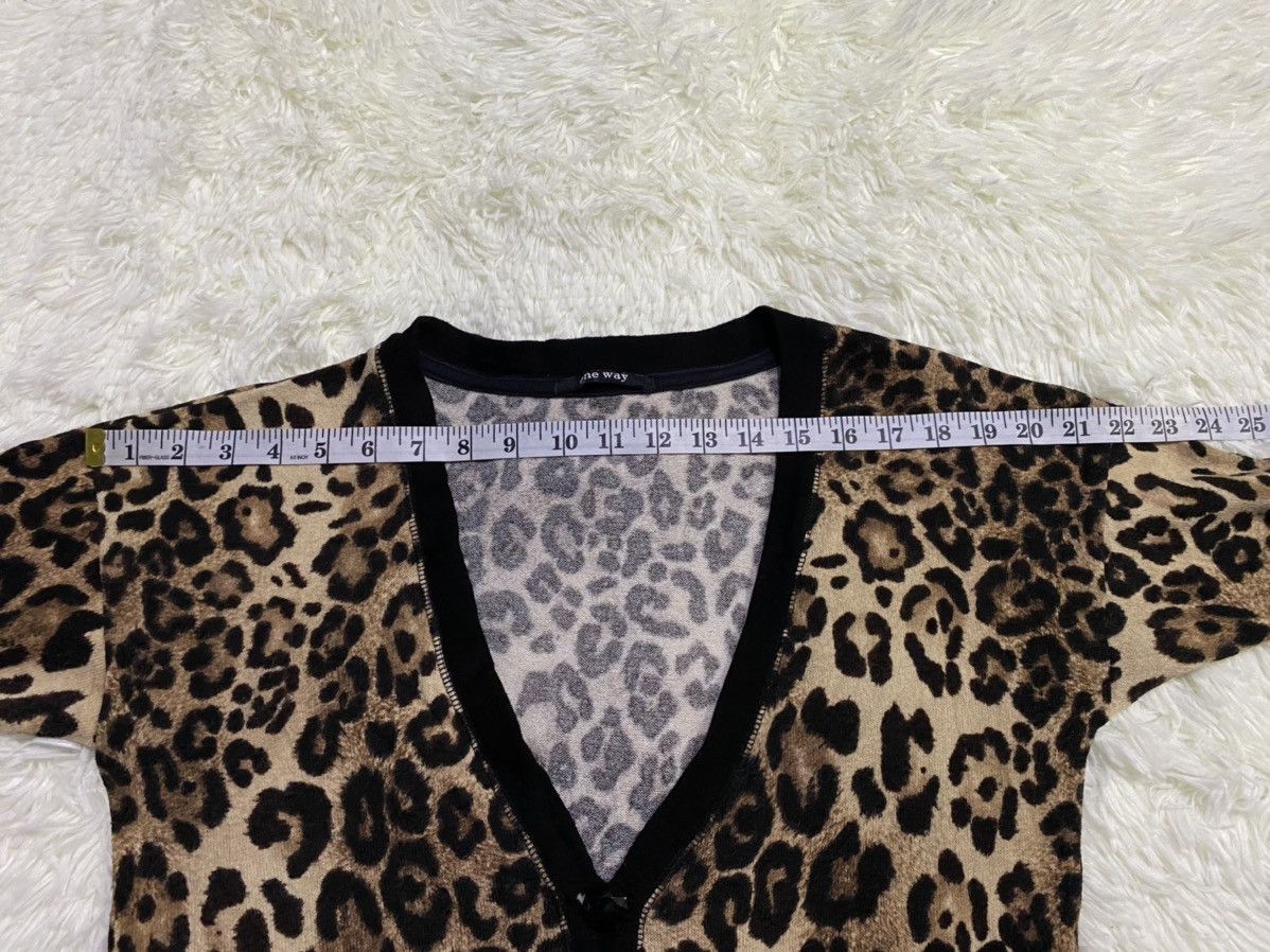 Japanese Brand One Way Grunge Leopard Print Cardigan Size US M / EU 48-50 / 2 - 12 Thumbnail
