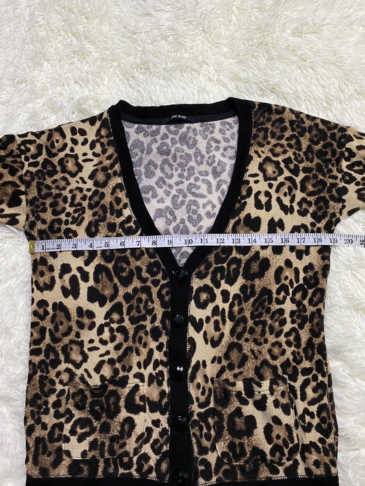 Japanese Brand One Way Grunge Leopard Print Cardigan Size US M / EU 48-50 / 2 - 10 Thumbnail