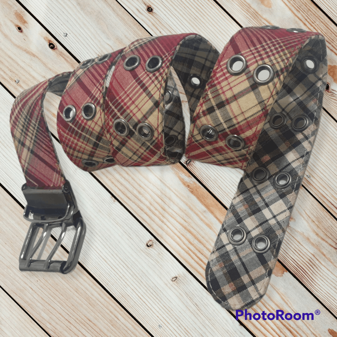 PPFM UNNAMED Checkered Musician Punk Rock Belt Size ONE SIZE - 6 Thumbnail