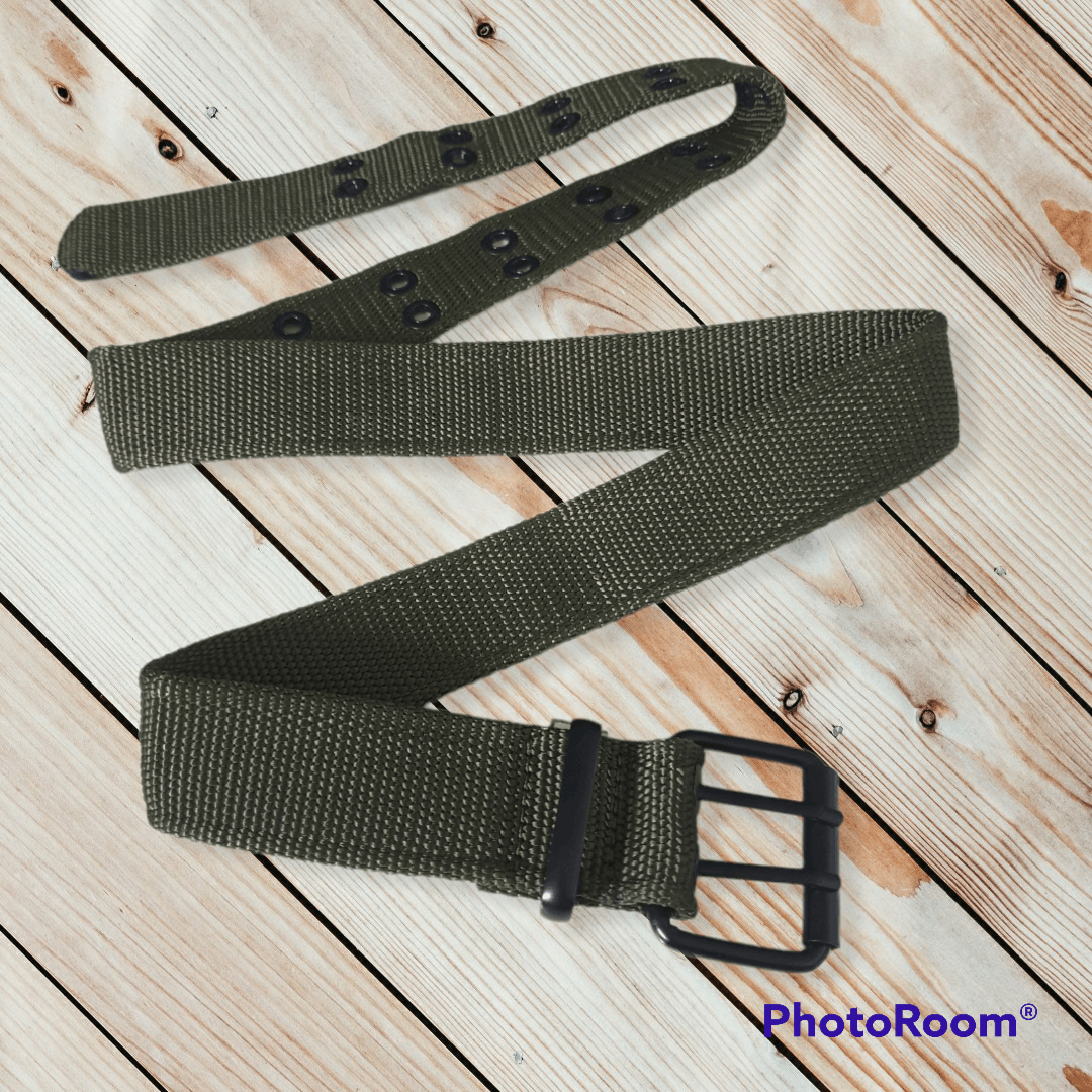 Japanese Brand 💥UNNAMED Green Mitary SKIN HEAD Musician Belt Size ONE SIZE - 3 Thumbnail
