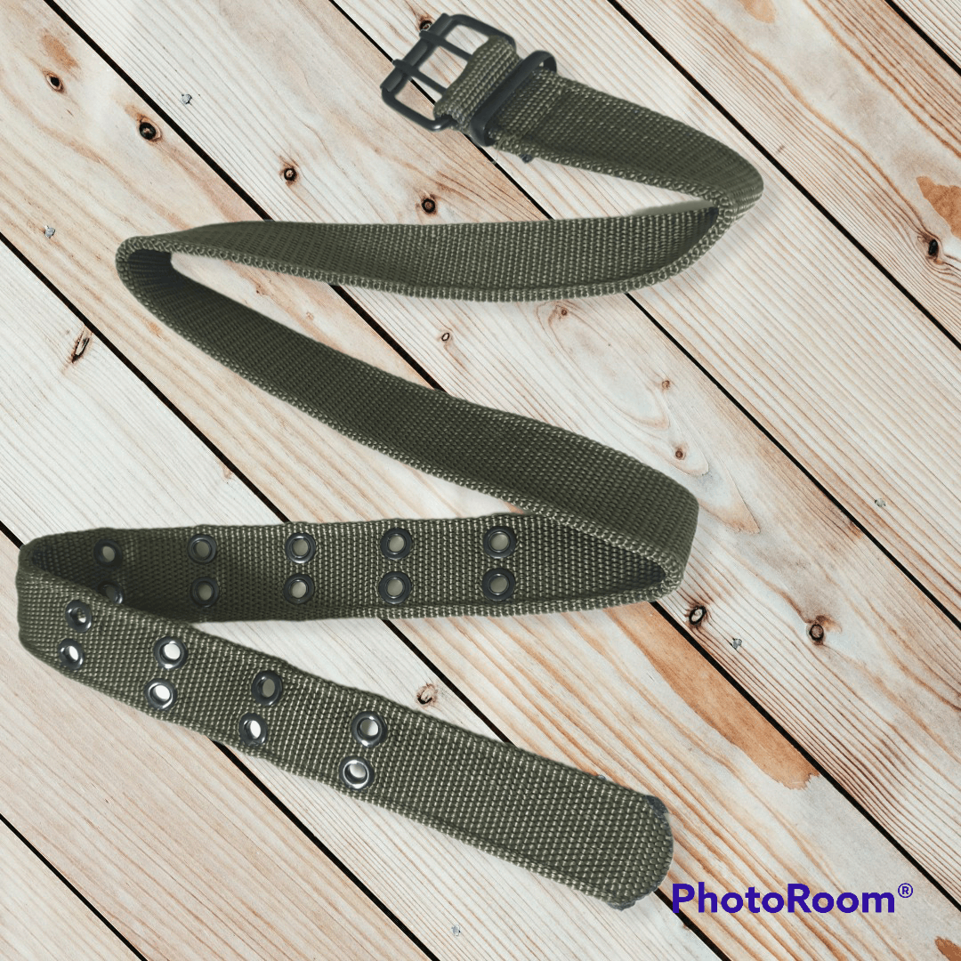 Japanese Brand 💥UNNAMED Green Mitary SKIN HEAD Musician Belt Size ONE SIZE - 4 Thumbnail