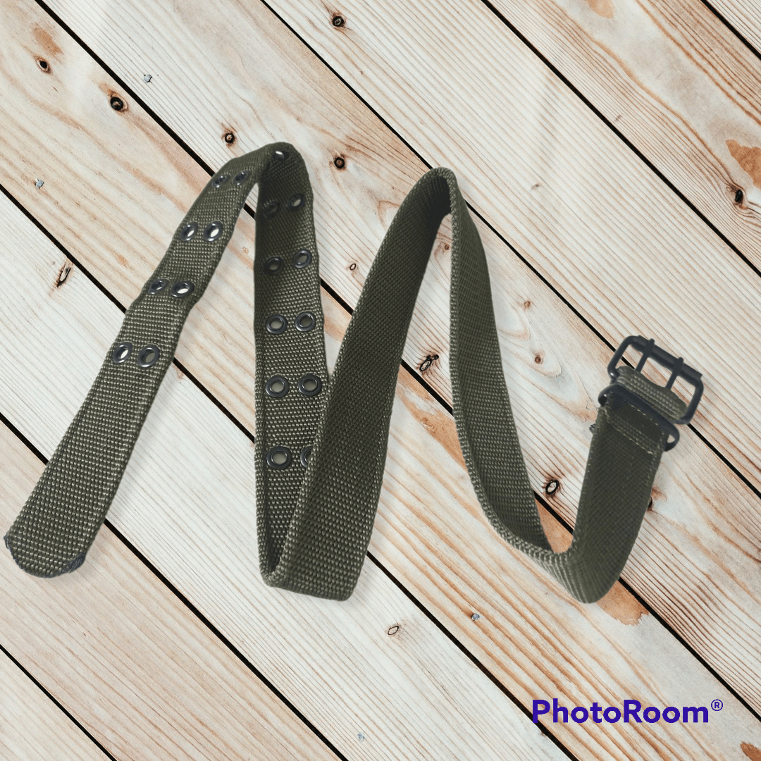 Japanese Brand 💥UNNAMED Green Mitary SKIN HEAD Musician Belt Size ONE SIZE - 6 Thumbnail