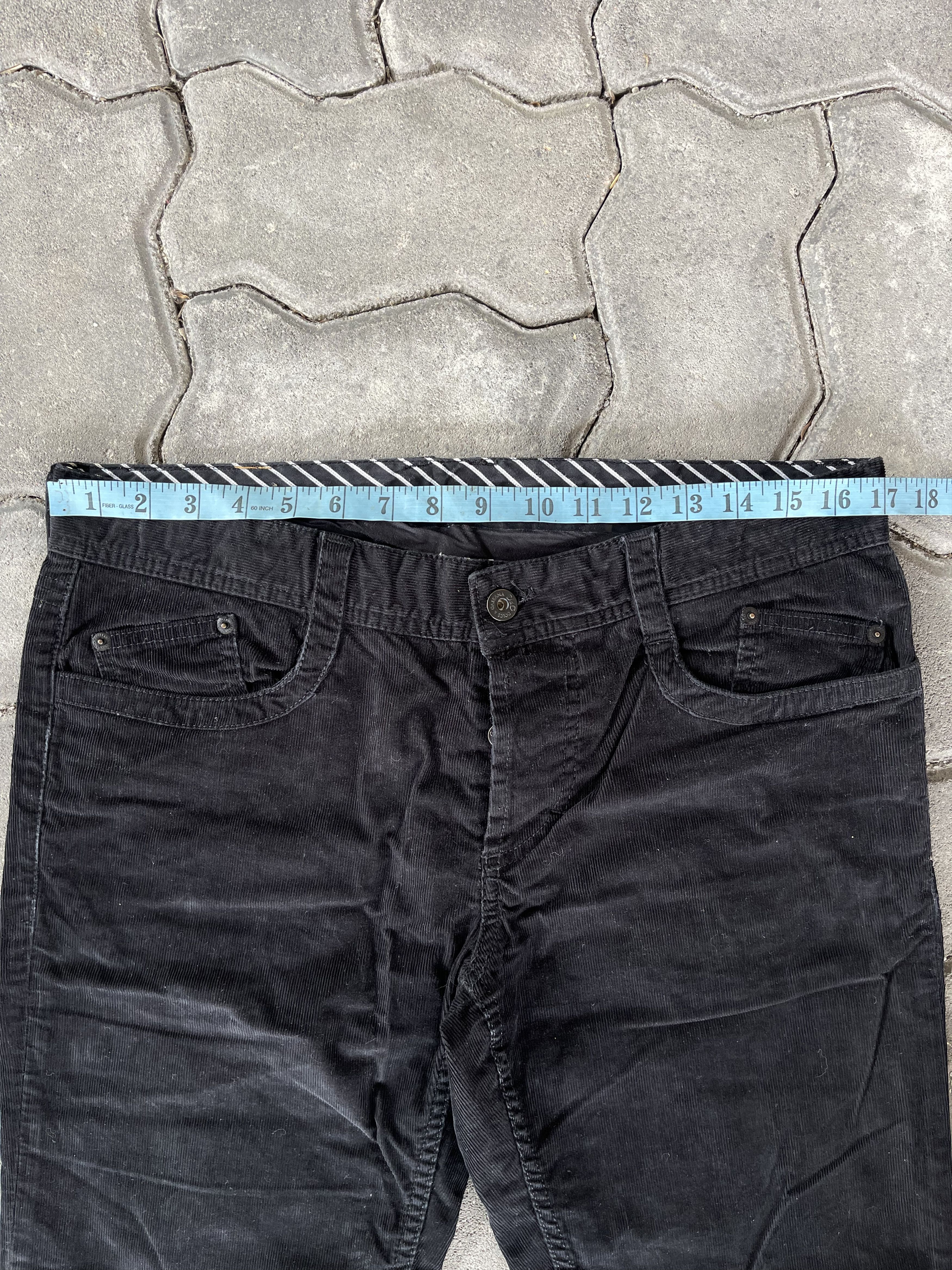 Dolce & Gabbana D&G Black Corduroy Regular Straight Cut Sz 34 Size US 34 / EU 50 - 7 Thumbnail