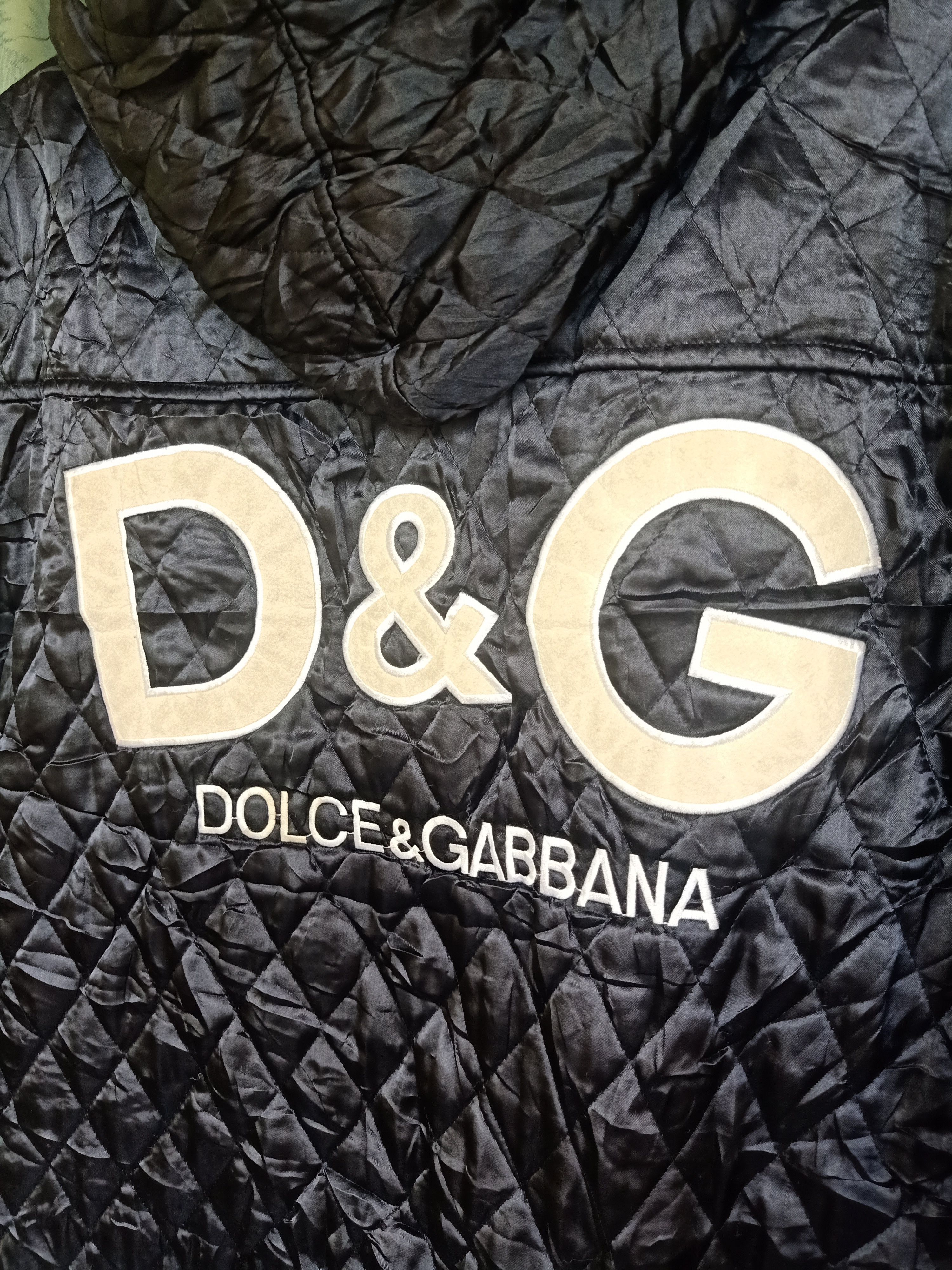 Designer × Dolce & Gabbana Vtg Big Spell out Dolce and Gabbana Bootleg Quilted jacket Size US L / EU 52-54 / 3 - 2 Thumbnail