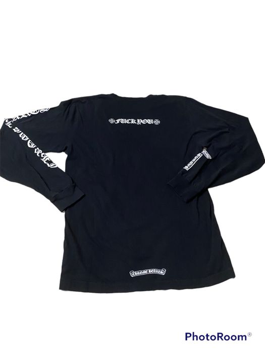 T-shirt Manica Lunga Uomo Mister Tee 'Fuckyou', Stampa Basic, Cotone Comfort, Look Urbano