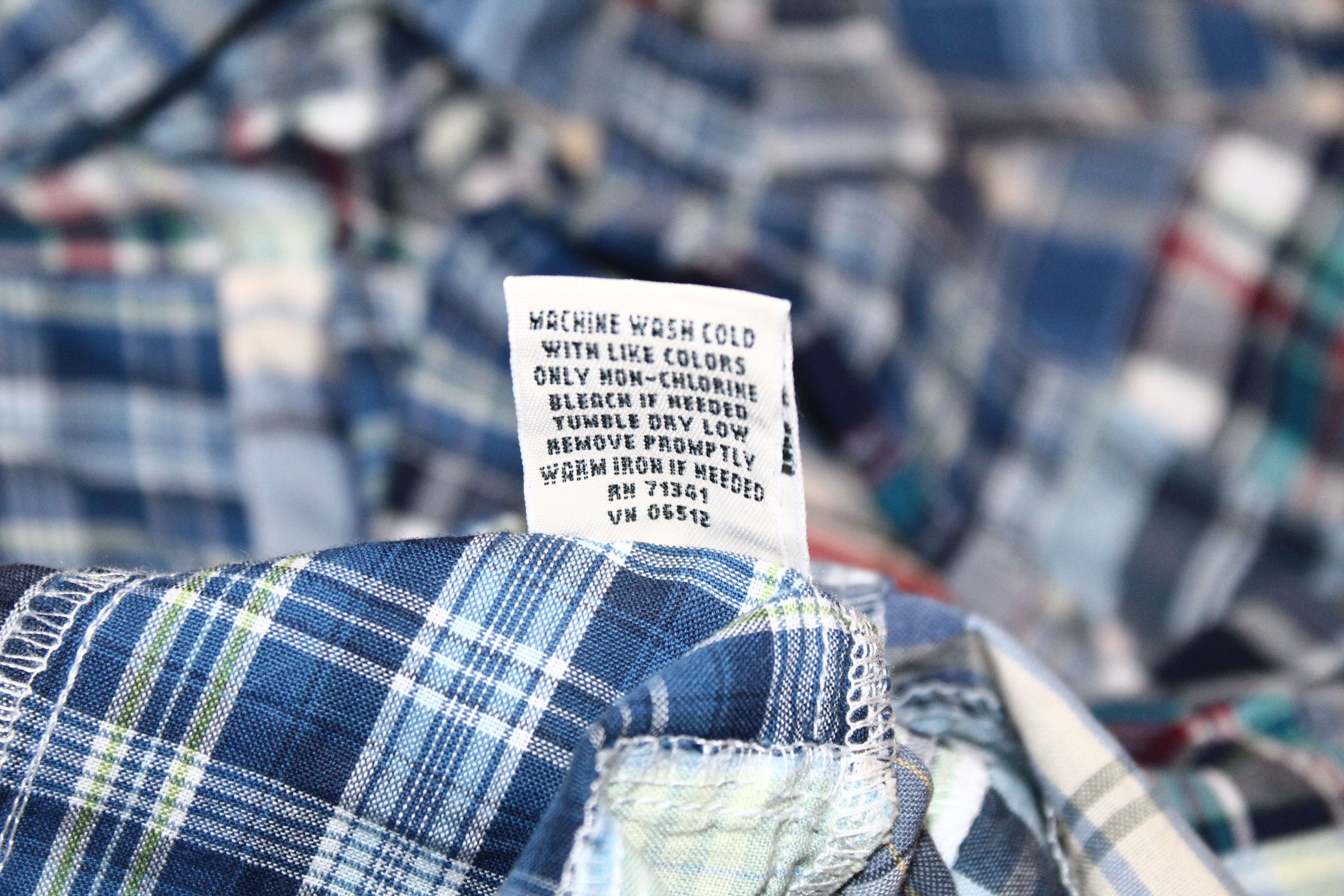 L.L. Bean 🔥 VTG 🔥 L.L.Bean Trim Fit Madras Patchwork Flannel Shirt Size US M / EU 48-50 / 2 - 5 Thumbnail
