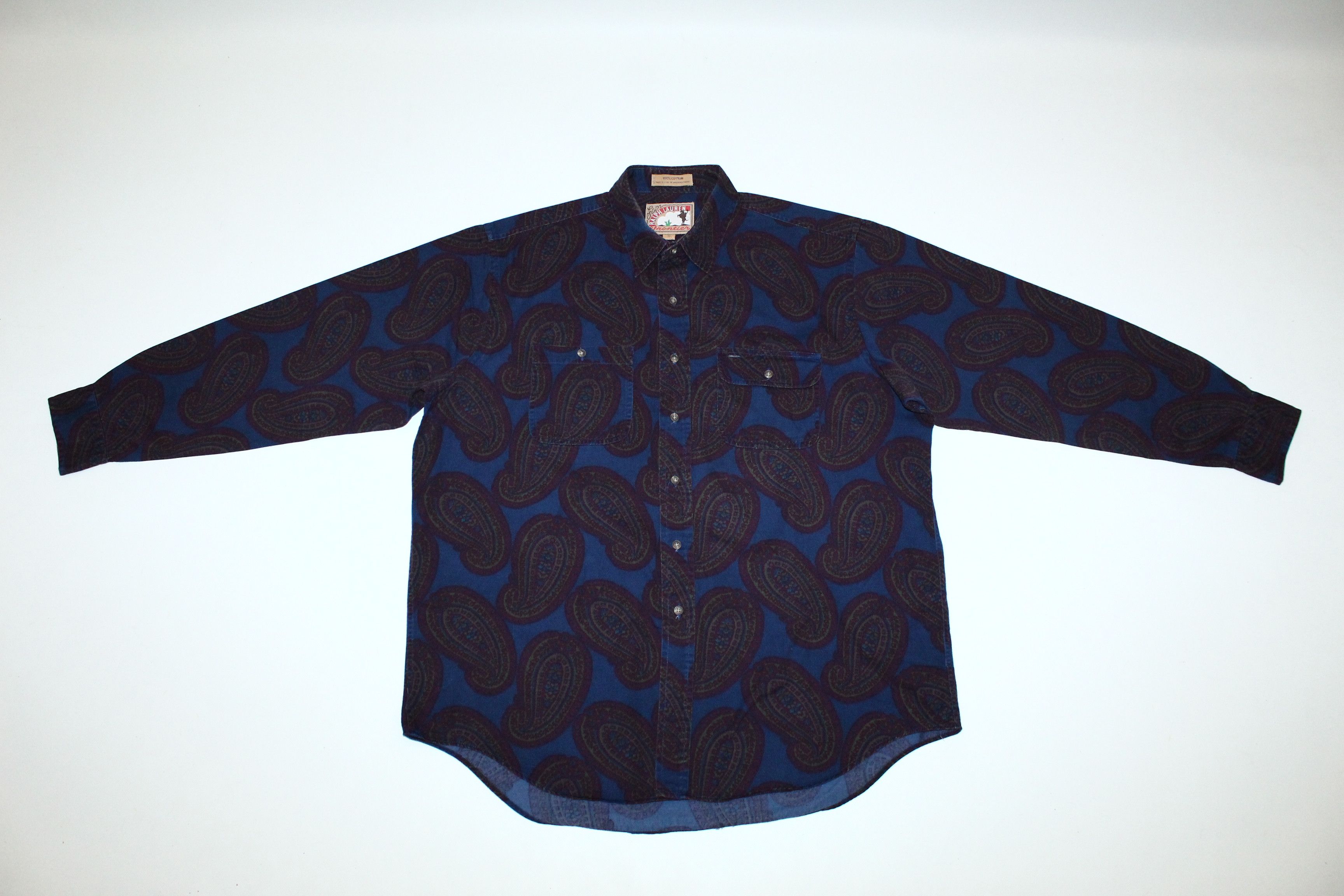 Chaps Ralph Lauren 💥RARE VTG💥 Chaps Ralph Lauren Frontier Paisley Baggy Shirt Size US XL / EU 56 / 4 - 6 Thumbnail