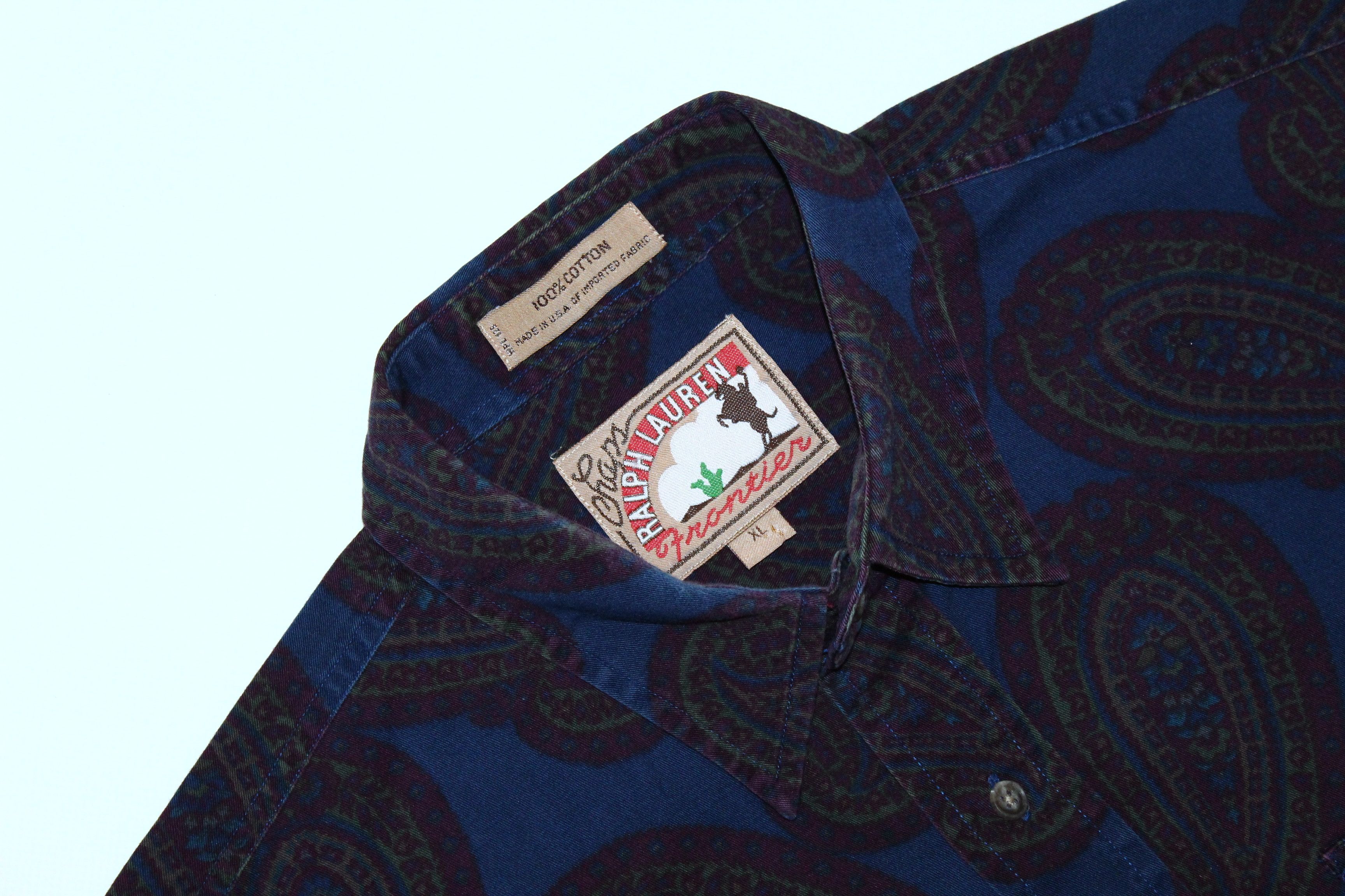 Chaps Ralph Lauren 💥RARE VTG💥 Chaps Ralph Lauren Frontier Paisley Baggy Shirt Size US XL / EU 56 / 4 - 4 Thumbnail