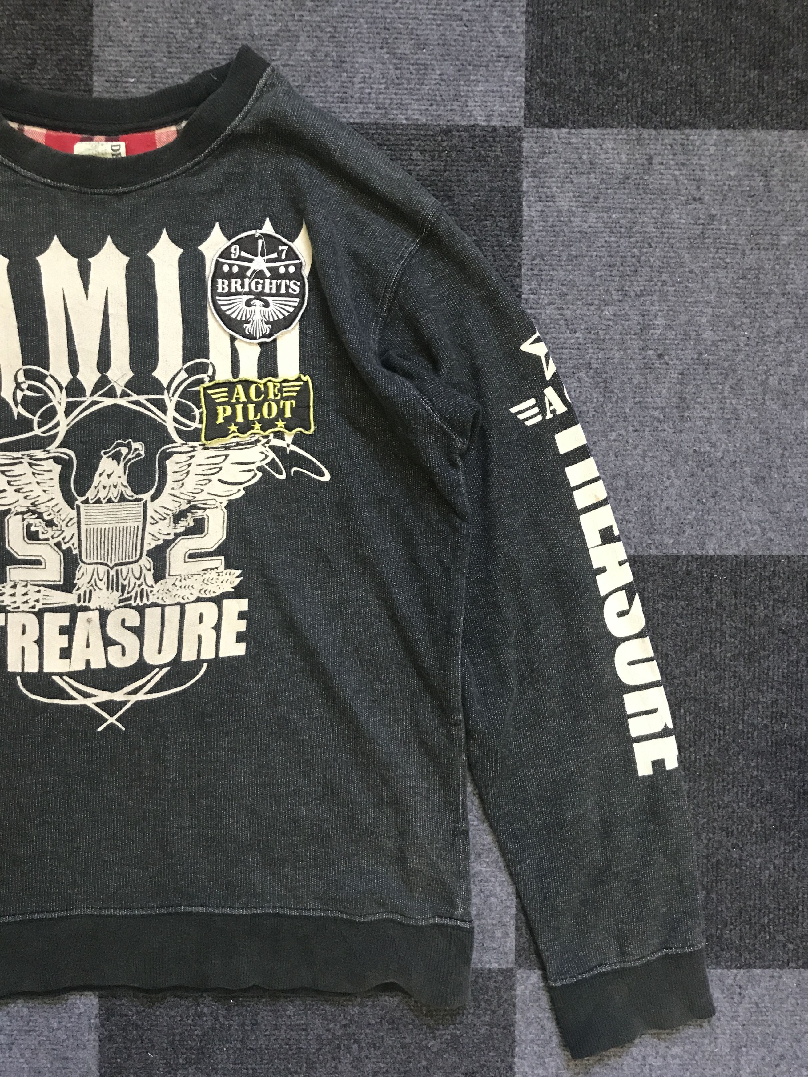 Japanese Brand × Seditionaries SH6 DENIFIT ACE TREASURE Speel Out Cropped Sweatshirt Size US M / EU 48-50 / 2 - 2 Thumbnail