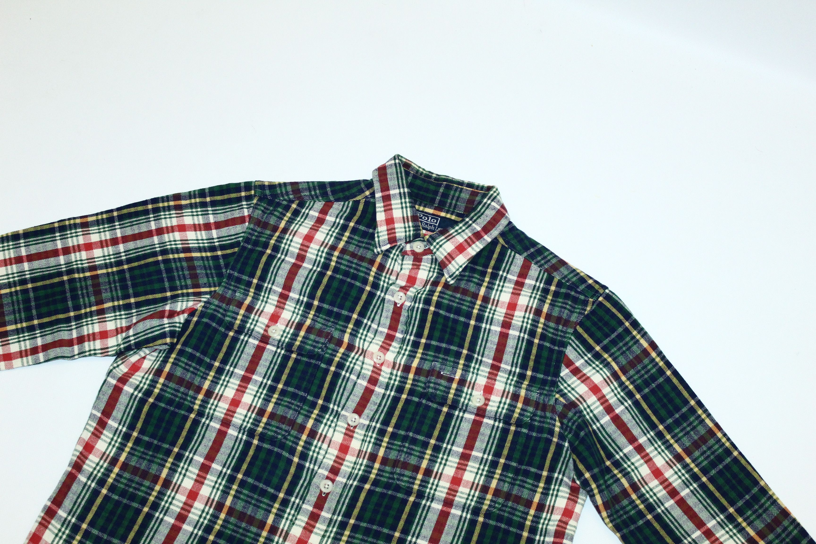 Polo Ralph Lauren VTG🔥 Polo Ralph Lauren Heritage Rugged Flannels Shirt Size US M / EU 48-50 / 2 - 2 Thumbnail