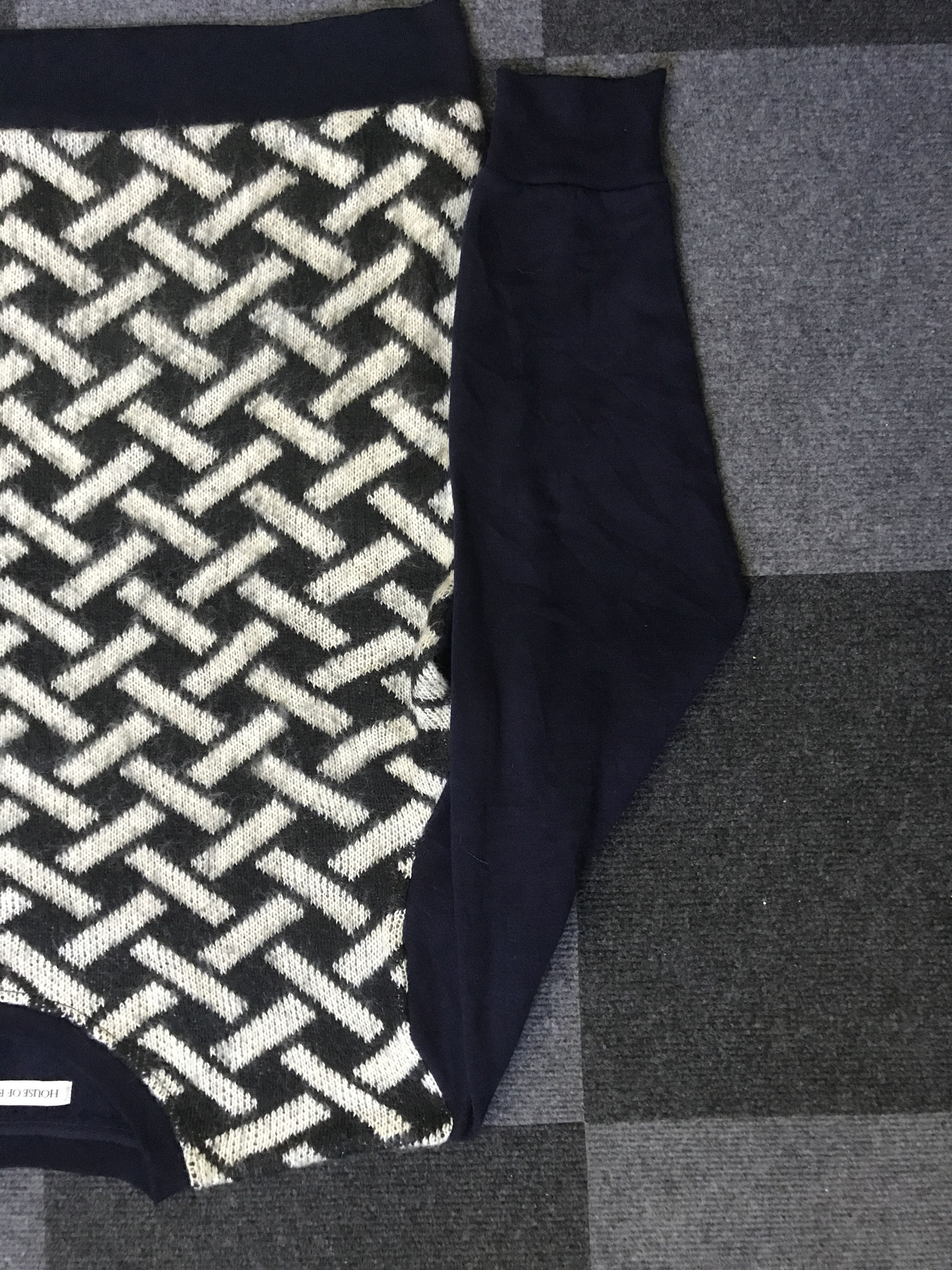 Japanese Brand SH7 HOUSE of BLUES Japan Two Tones Hybrid Sweatshirt Size US L / EU 52-54 / 3 - 3 Thumbnail