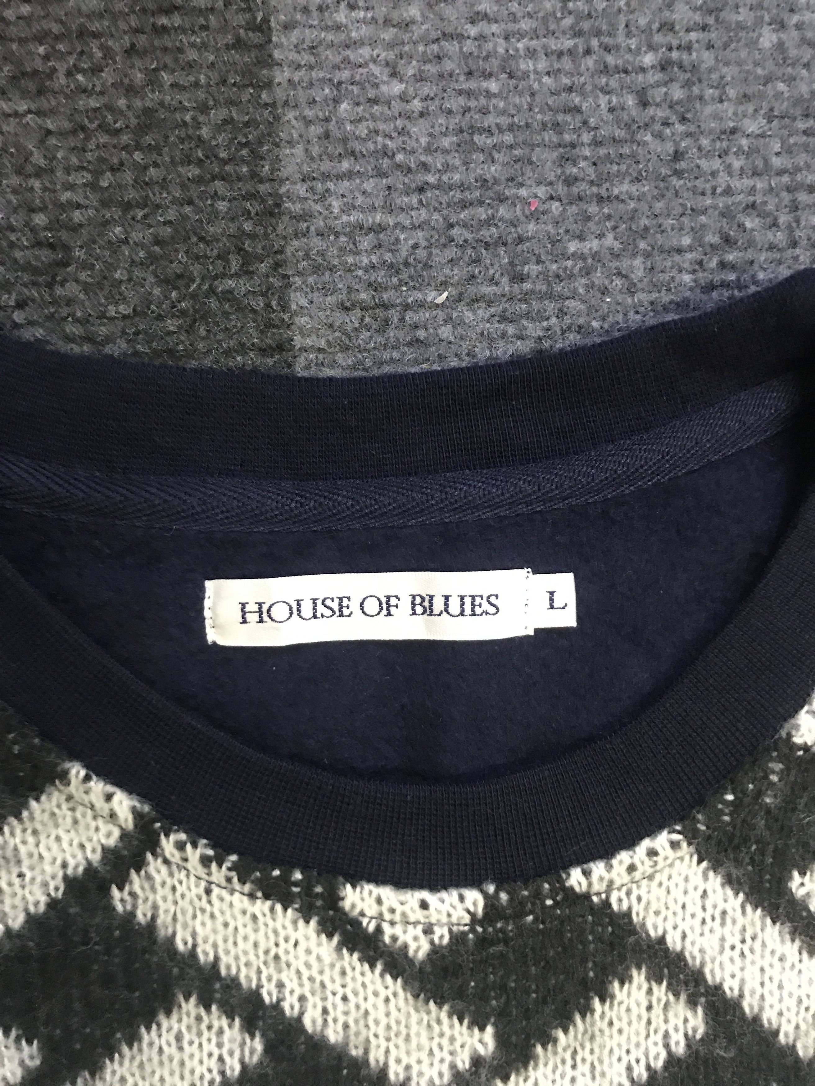 Japanese Brand SH7 HOUSE of BLUES Japan Two Tones Hybrid Sweatshirt Size US L / EU 52-54 / 3 - 4 Thumbnail
