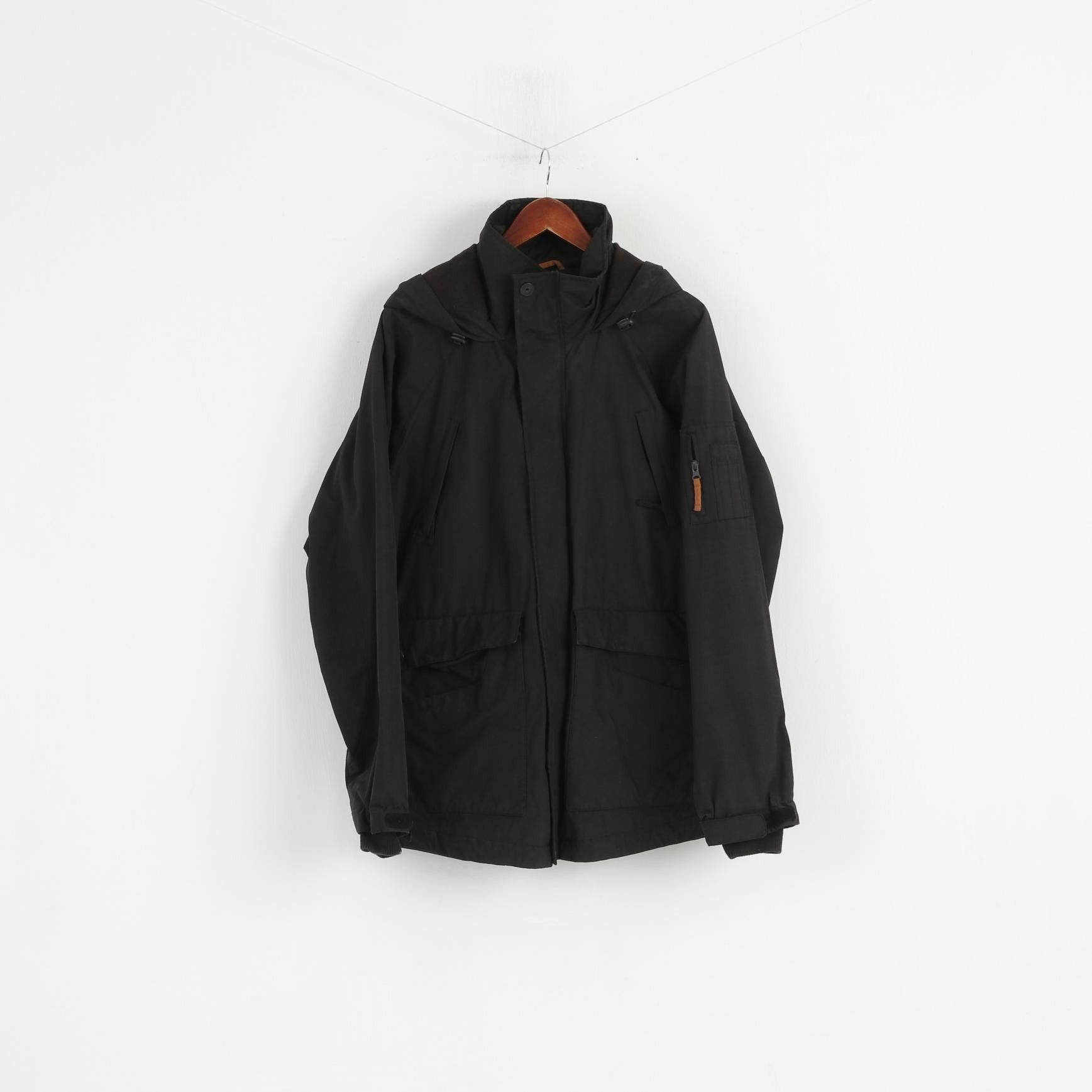 Vintage Henry Choice Men XL Jacket Black Dakota Classic Top 5755 Size US XL / EU 56 / 4 - 2 Thumbnail