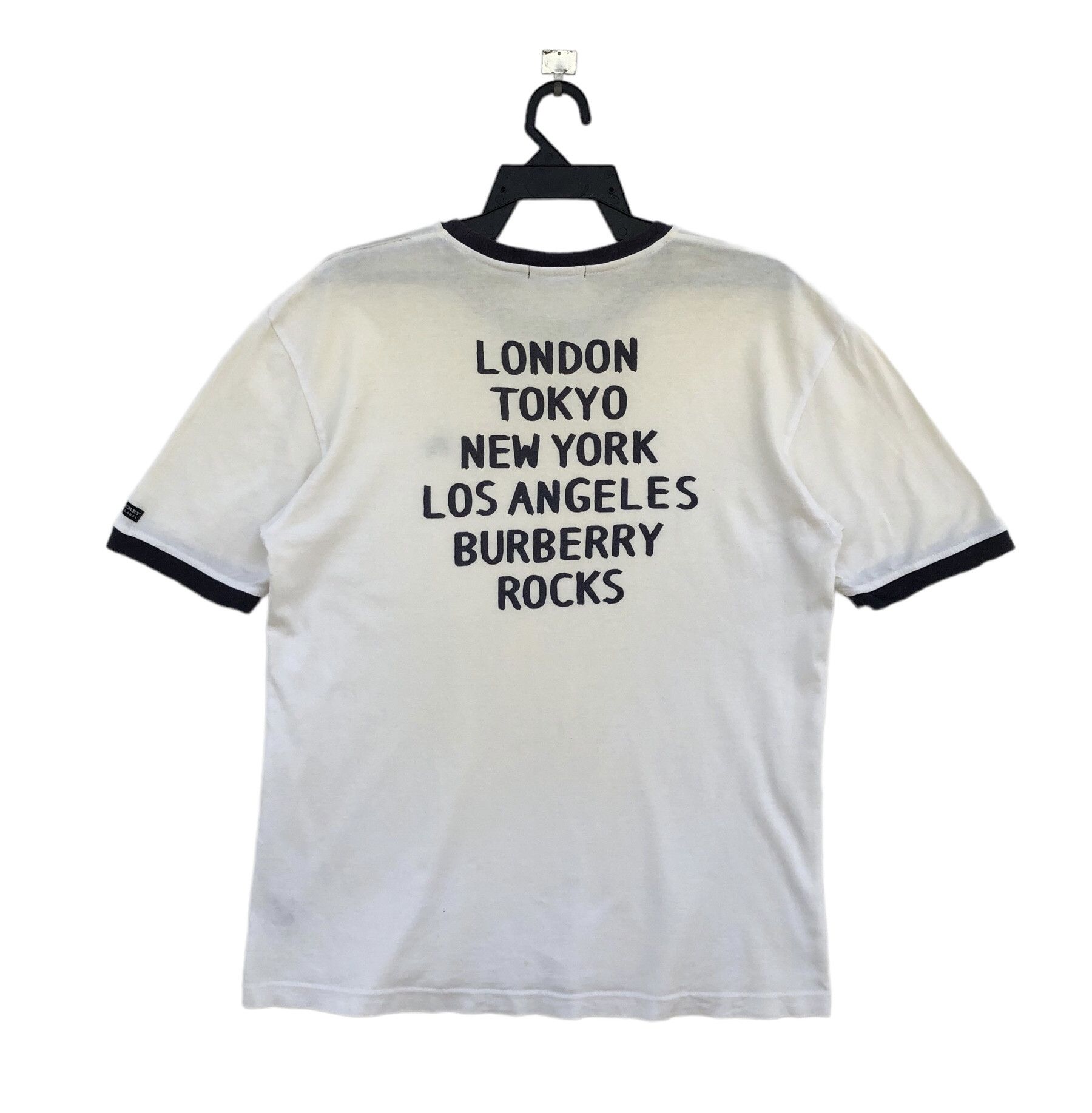 Burberry BURBERRY BLACK LABEL JAPAN RINGER TEE Size US L / EU 52-54 / 3 - 1 Thumbnail
