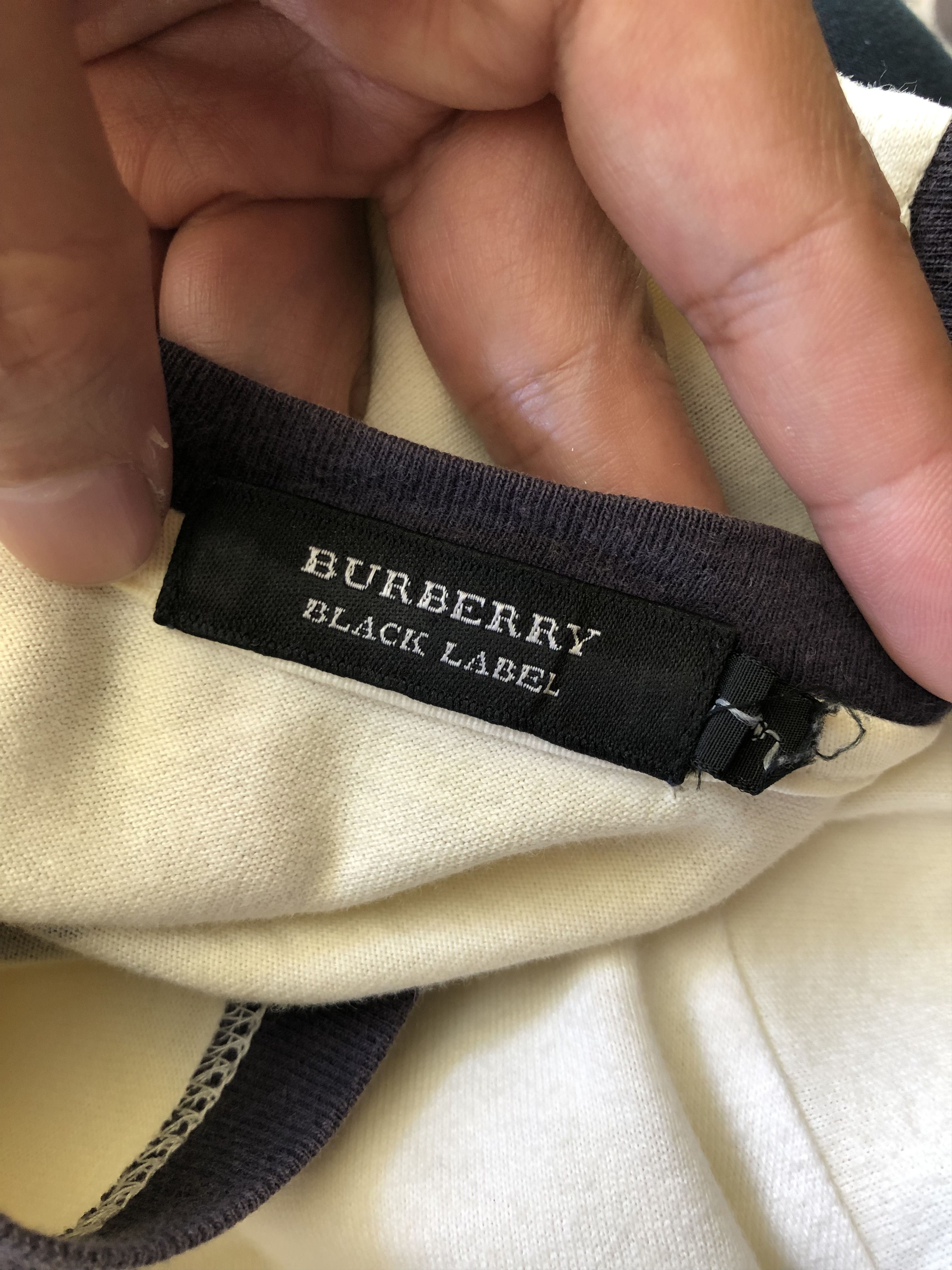 Burberry BURBERRY BLACK LABEL JAPAN RINGER TEE Size US L / EU 52-54 / 3 - 6 Thumbnail