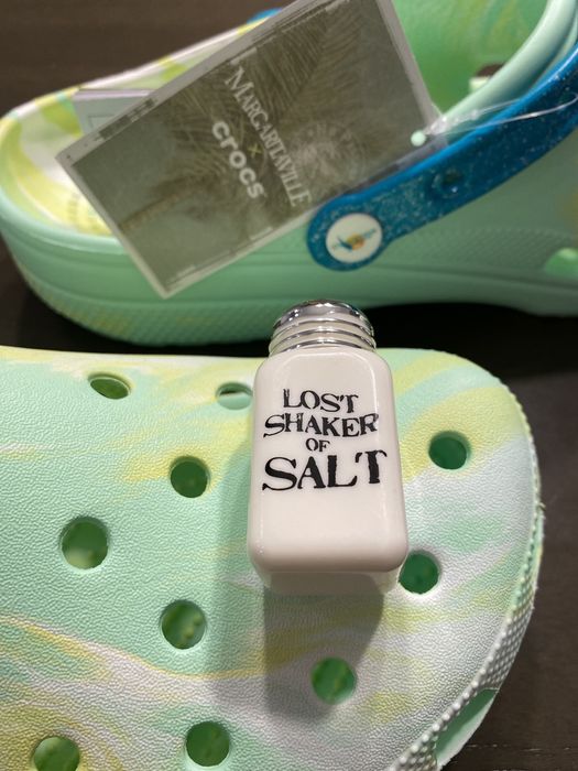 Crocs 1 Crocs Jimmy Buffett Margaritaville shaker of salt Jibbitz Grailed