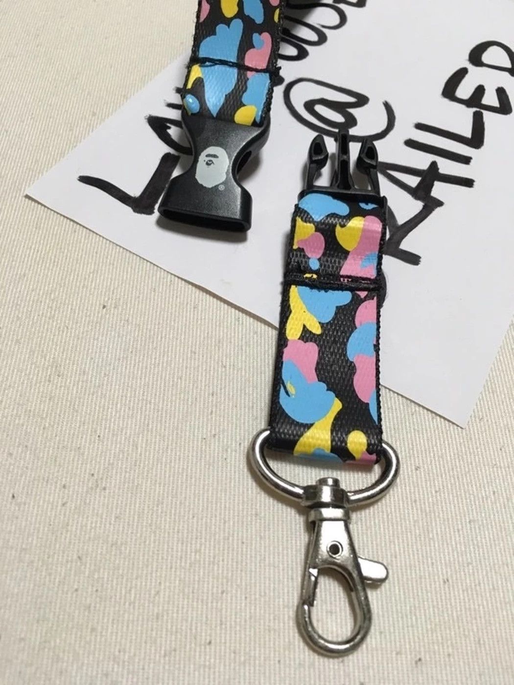 Bape BAPE Lanyard Cotton Candy Camo Neck Strap Necklace Key Chain Size ONE SIZE - 4 Thumbnail