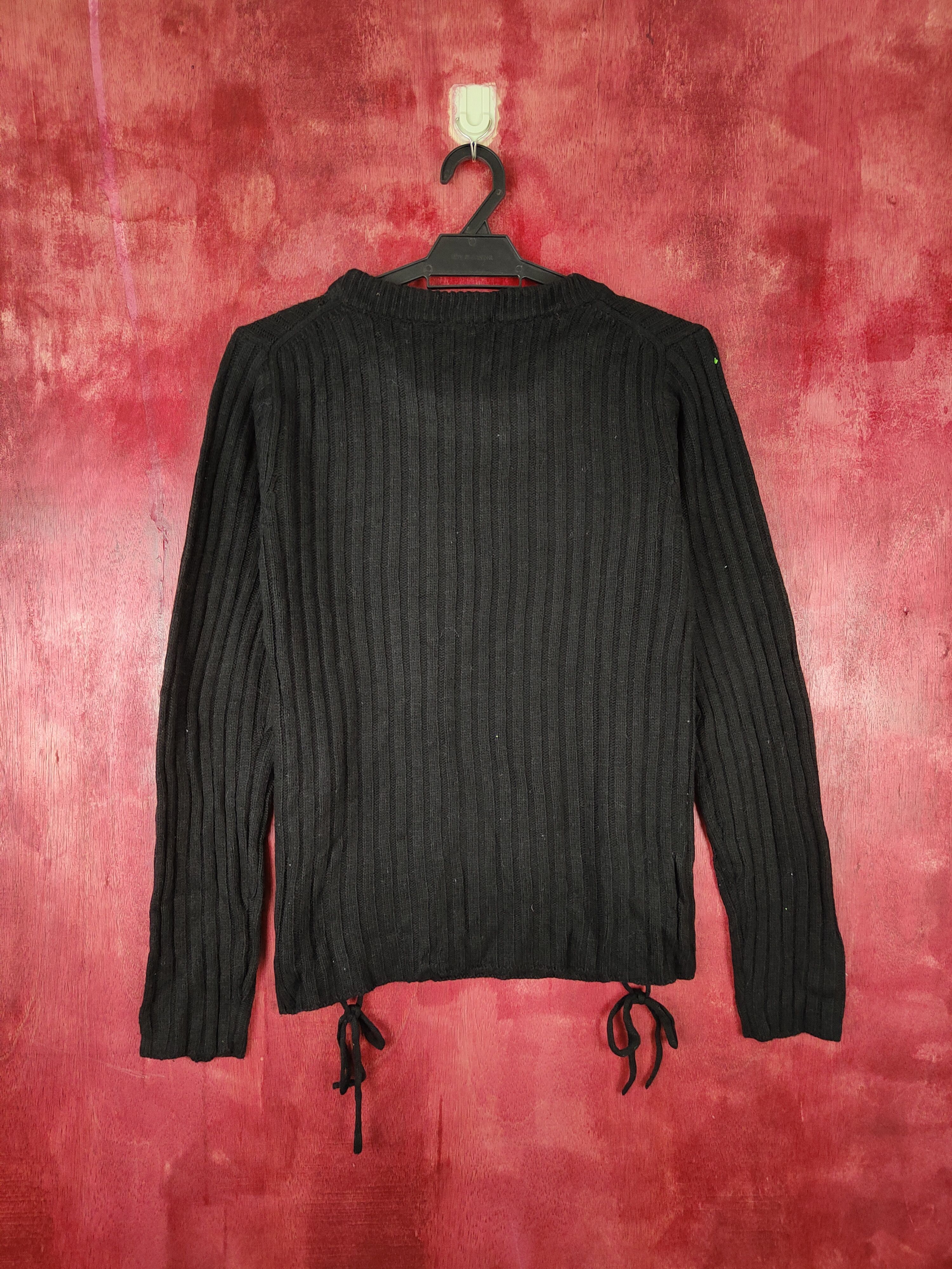 Homespun Knitwear × Japanese Brand × Vintage GU japan Black sweater Knitwear #5188 Size M / US 6-8 / IT 42-44 - 5 Thumbnail
