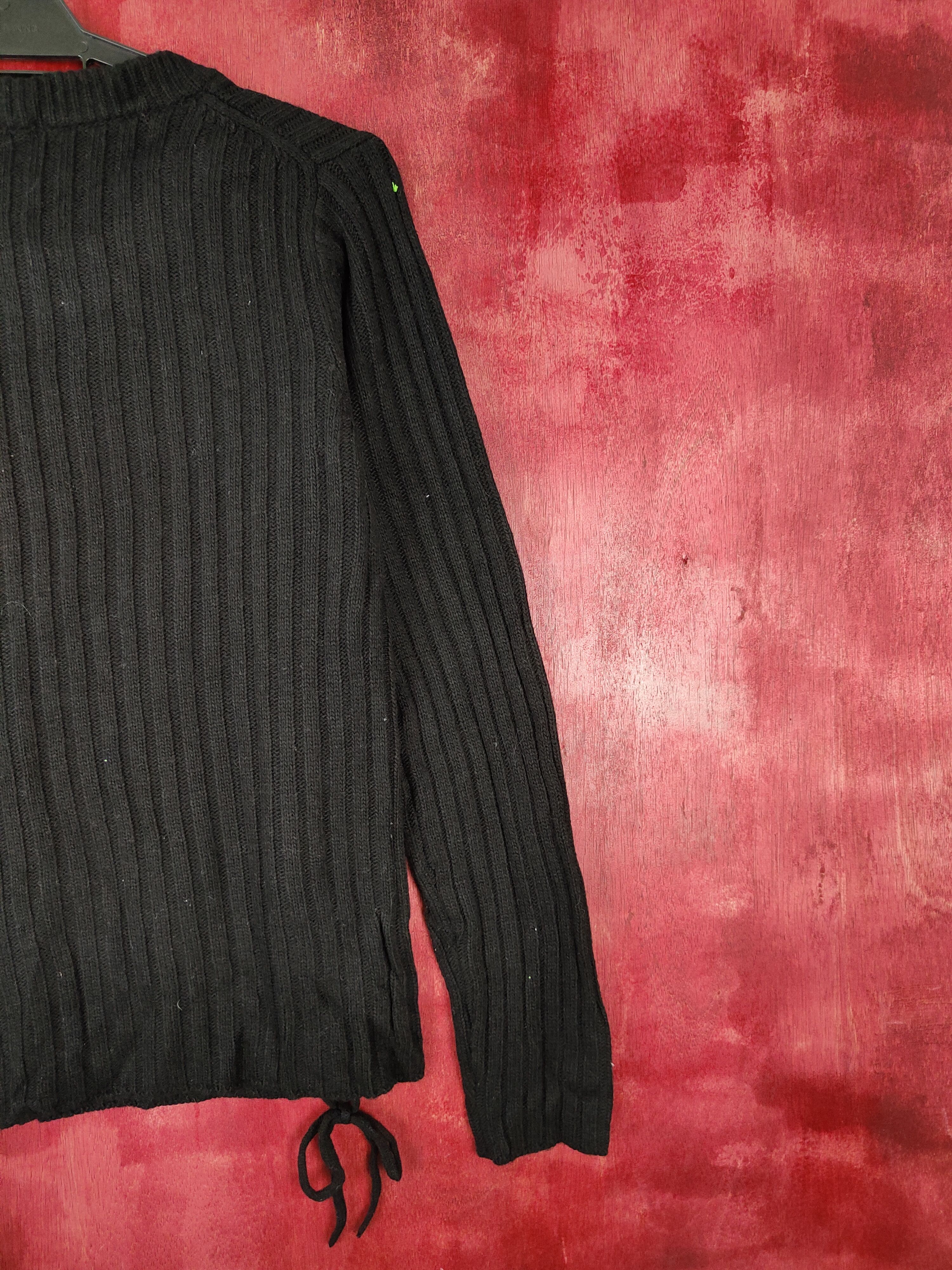 Homespun Knitwear × Japanese Brand × Vintage GU japan Black sweater Knitwear #5188 Size M / US 6-8 / IT 42-44 - 7 Thumbnail
