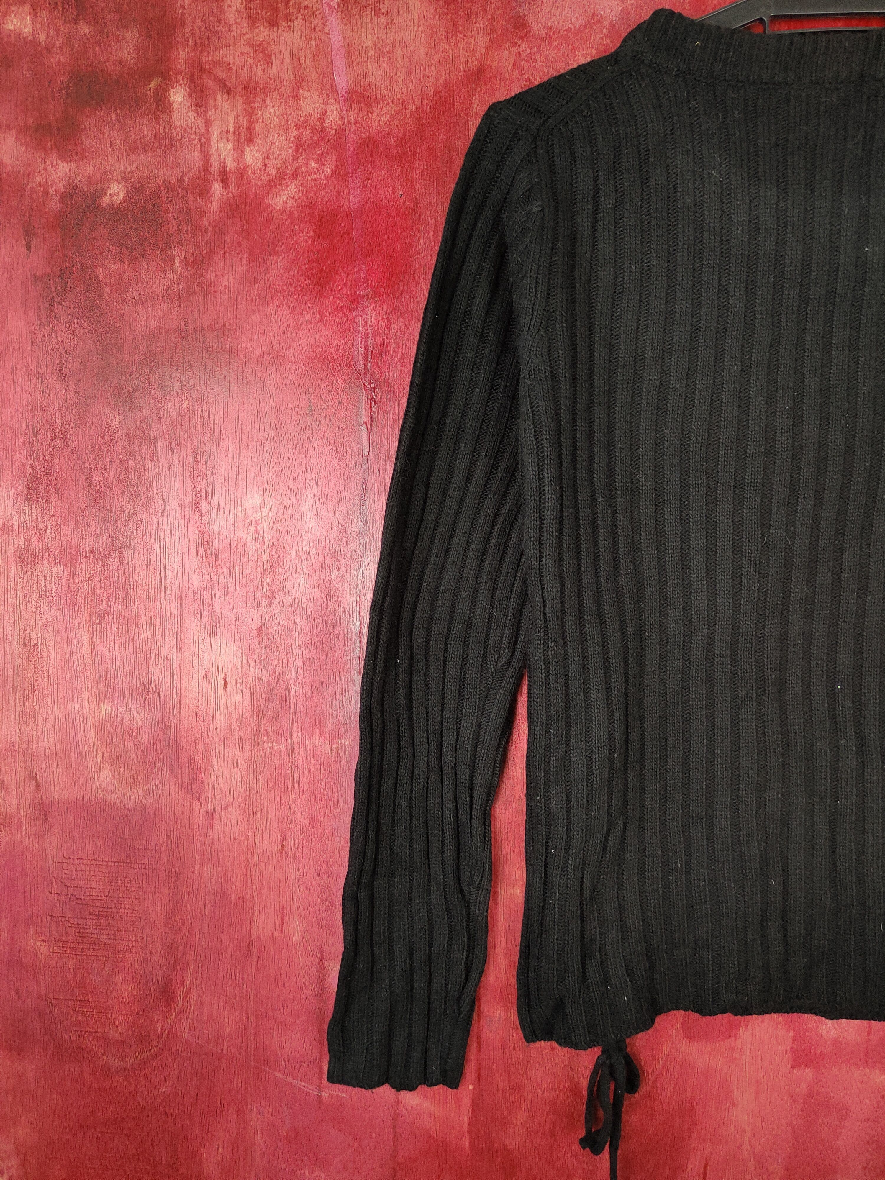 Homespun Knitwear × Japanese Brand × Vintage GU japan Black sweater Knitwear #5188 Size M / US 6-8 / IT 42-44 - 6 Thumbnail
