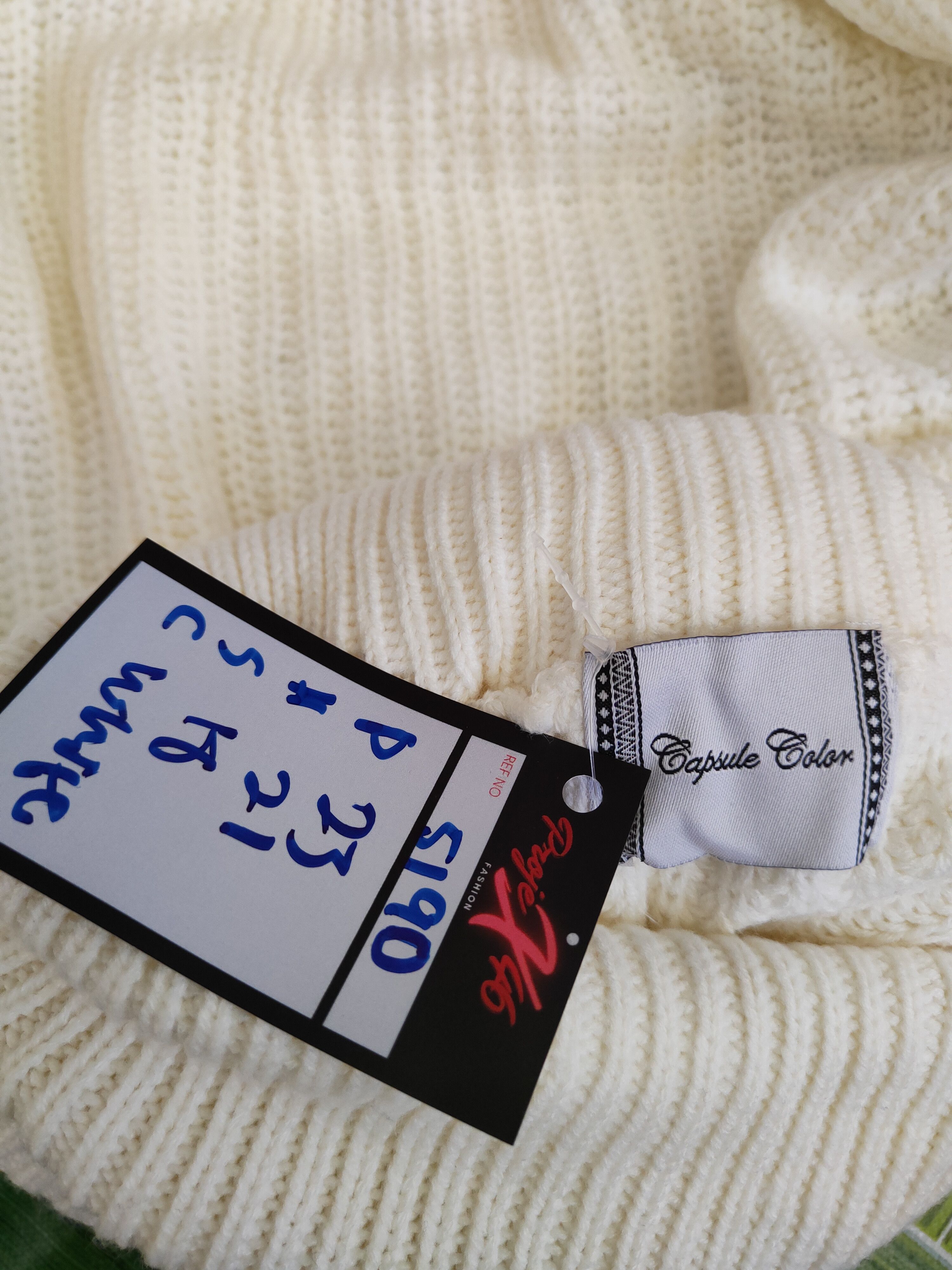 Aran Isles Knitwear × Homespun Knitwear × Japanese Brand Capsule Color White aran isle cable Knitwear #5190 Size L / US 10 / IT 46 - 10 Thumbnail