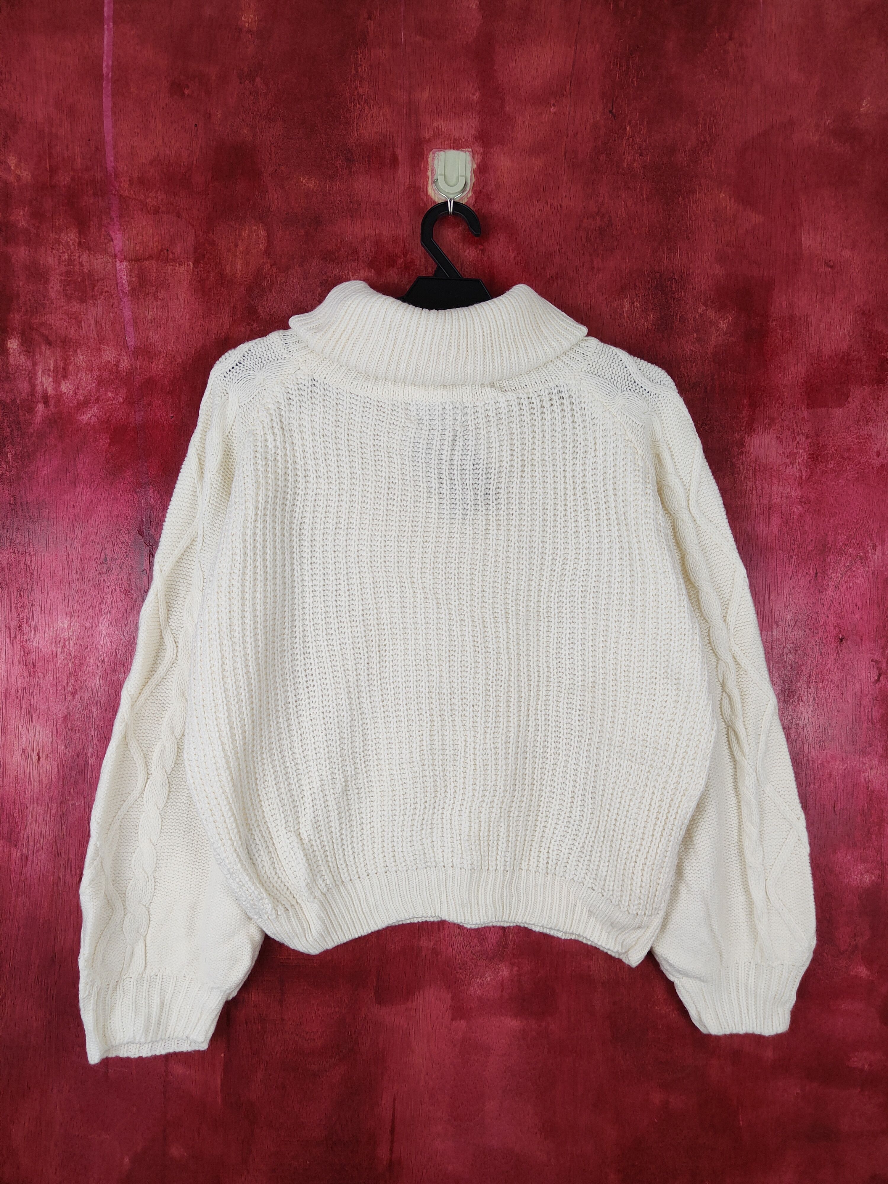 Aran Isles Knitwear × Homespun Knitwear × Japanese Brand Capsule Color White aran isle cable Knitwear #5190 Size L / US 10 / IT 46 - 5 Thumbnail