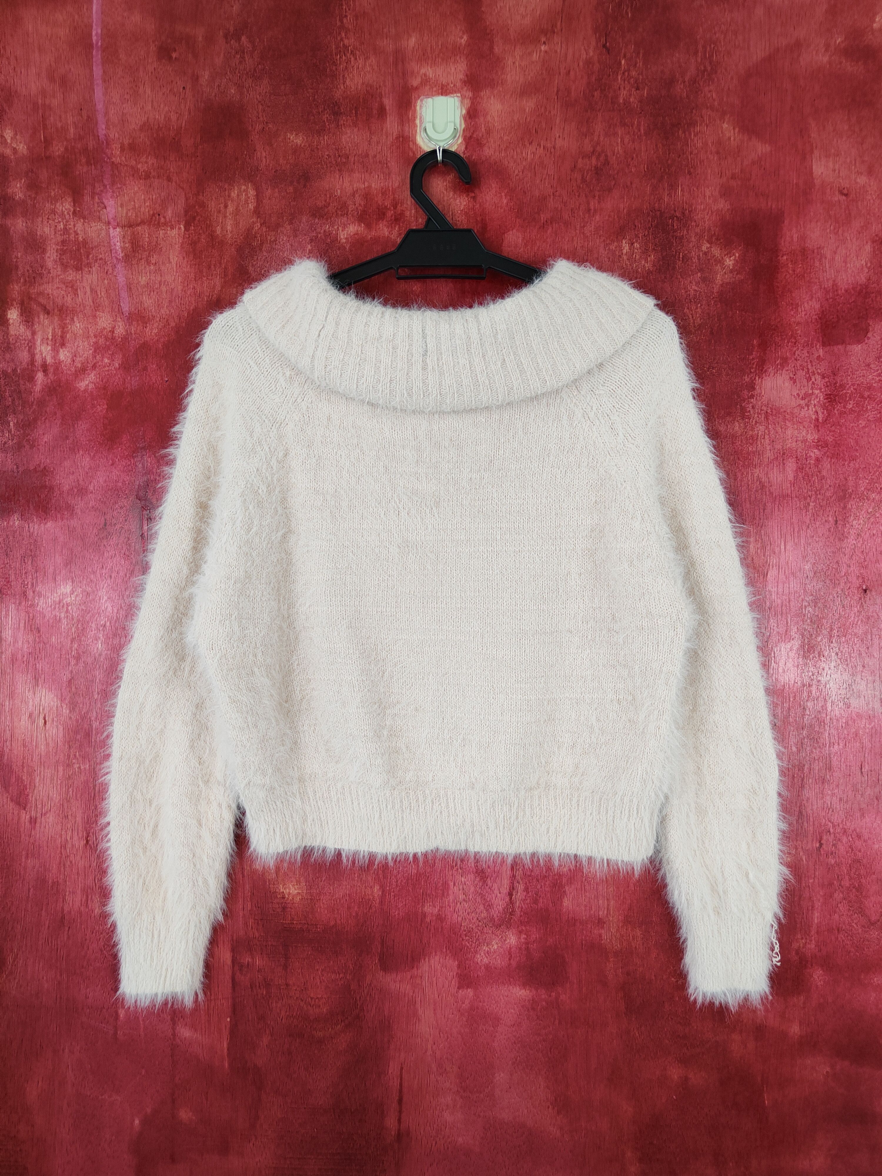 Vintage Khalita Light Pink Shag Shaggy Fur Mohair Knitwear #S404 Size S / US 4 / IT 40 - 5 Thumbnail