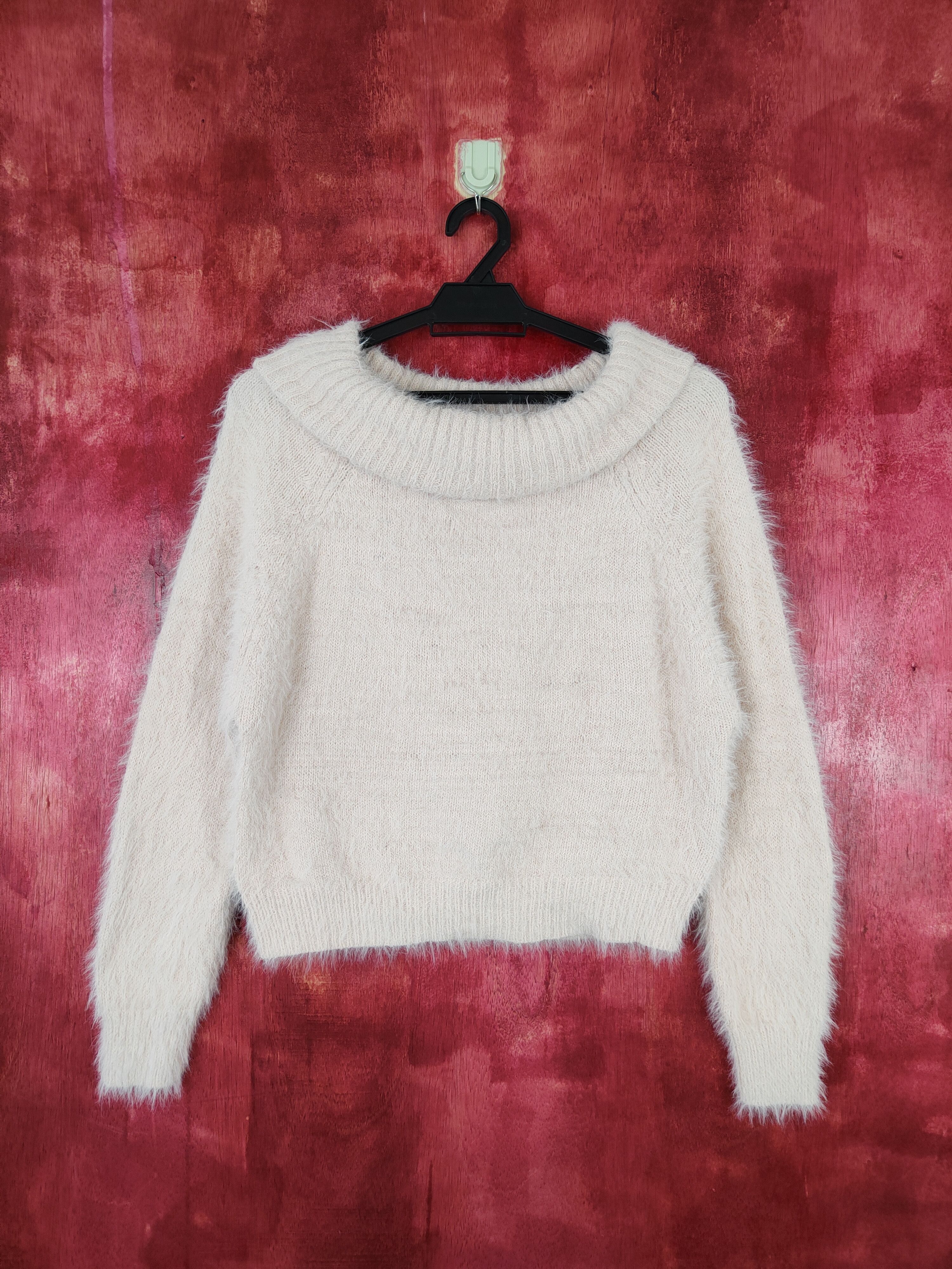 Vintage Khalita Light Pink Shag Shaggy Fur Mohair Knitwear #S404 Size S / US 4 / IT 40 - 1 Thumbnail
