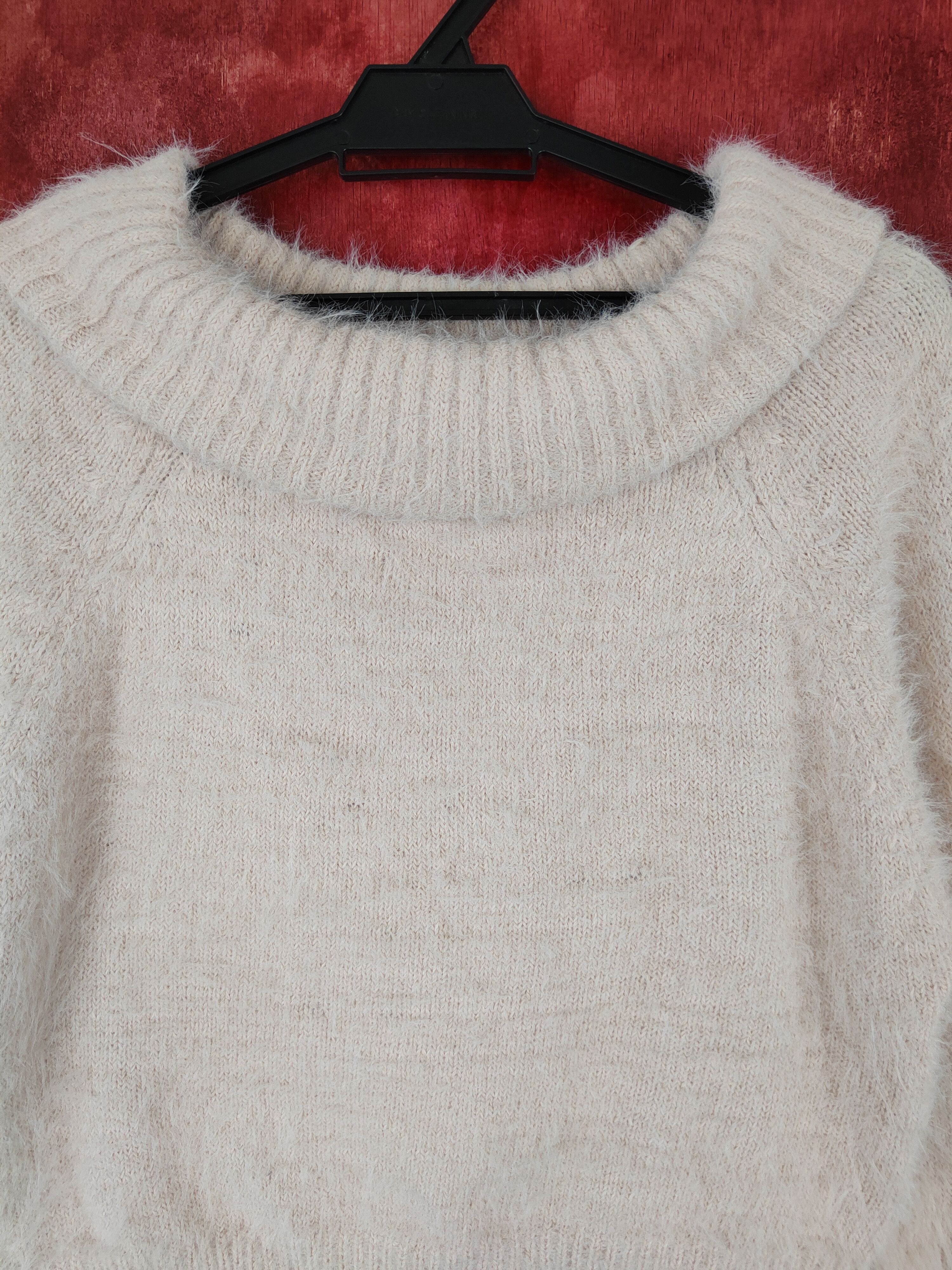 Vintage Khalita Light Pink Shag Shaggy Fur Mohair Knitwear #S404 Size S / US 4 / IT 40 - 2 Thumbnail