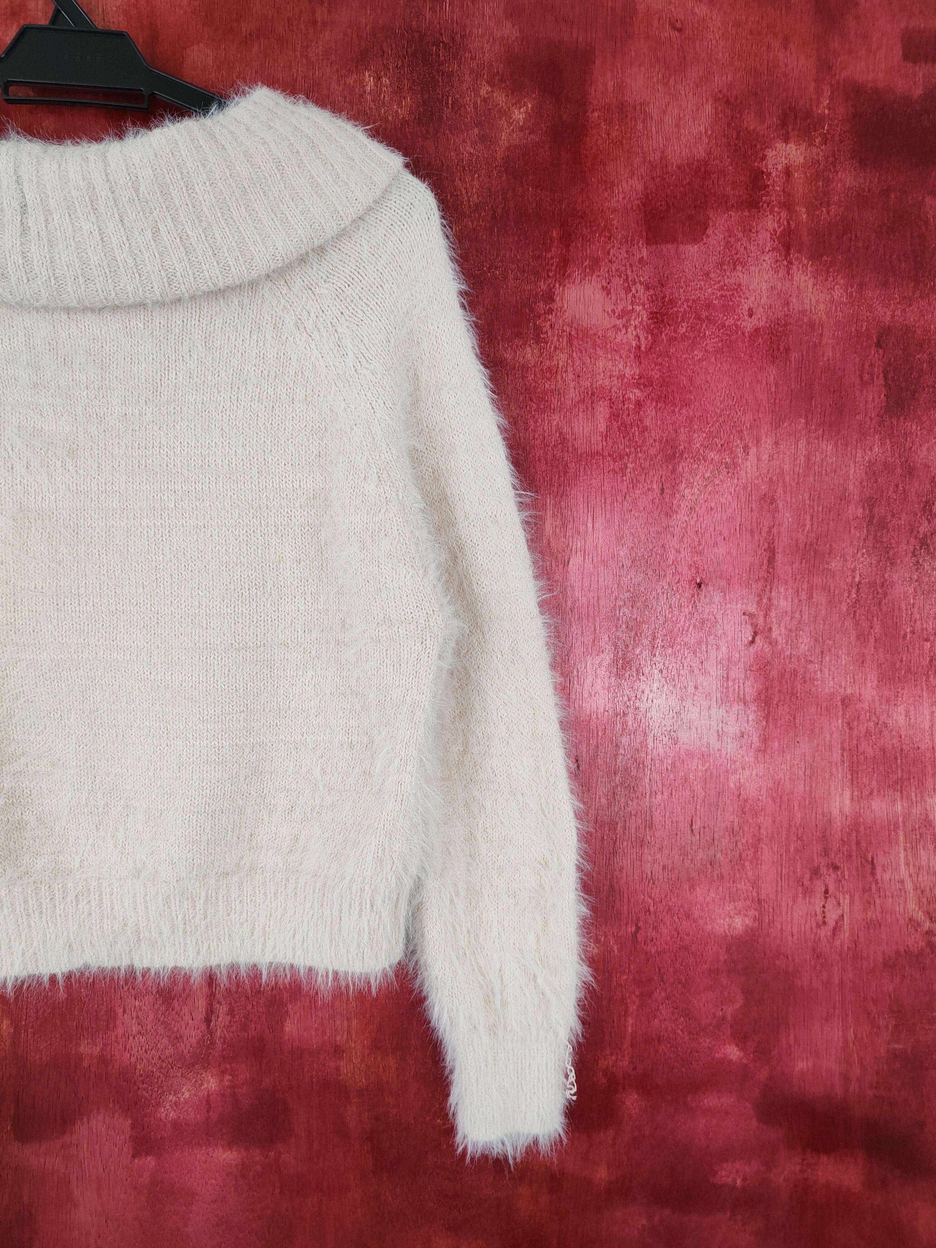 Vintage Khalita Light Pink Shag Shaggy Fur Mohair Knitwear #S404 Size S / US 4 / IT 40 - 7 Thumbnail
