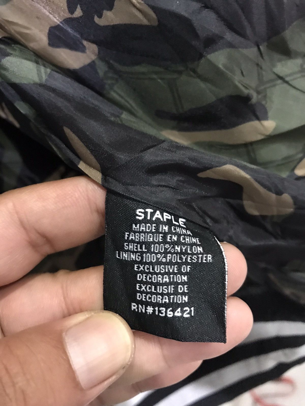 Japanese Brand Staple Big Logo Embroidery Logo Quilted Varsity Style Jacket Size US XL / EU 56 / 4 - 12 Thumbnail
