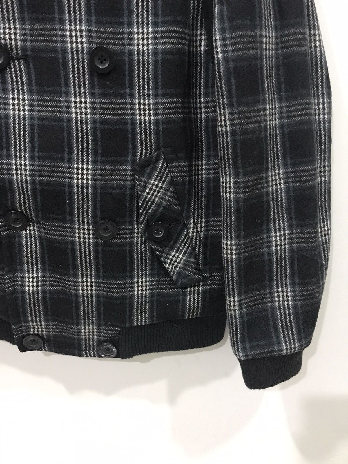 Energie ENERGIE Plaid Double Breast Wool Jacket Size US M / EU 48-50 / 2 - 5 Thumbnail