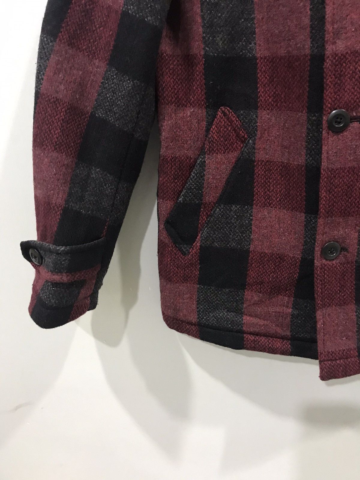 Japanese Brand BACK NUMBER Japan Skinny Fit Plaid Military Wool Parka Size US M / EU 48-50 / 2 - 6 Thumbnail