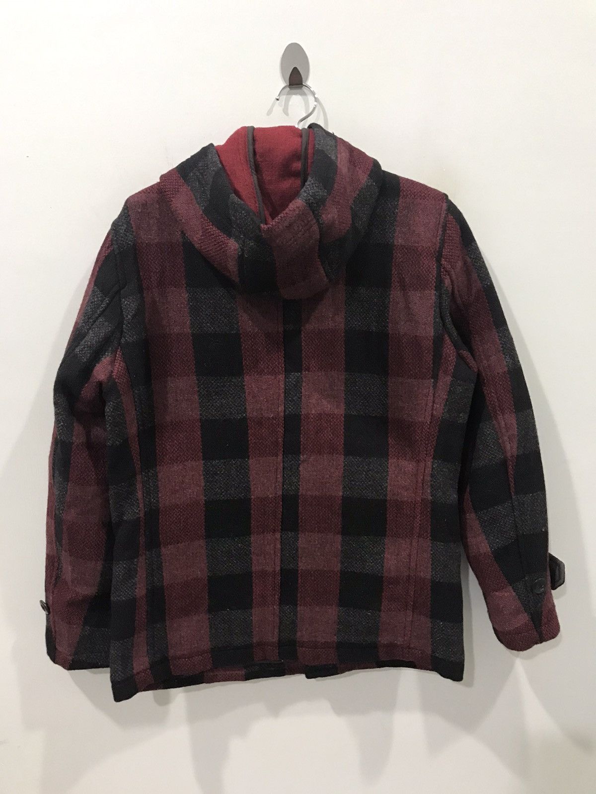 Japanese Brand BACK NUMBER Japan Skinny Fit Plaid Military Wool Parka Size US M / EU 48-50 / 2 - 7 Thumbnail