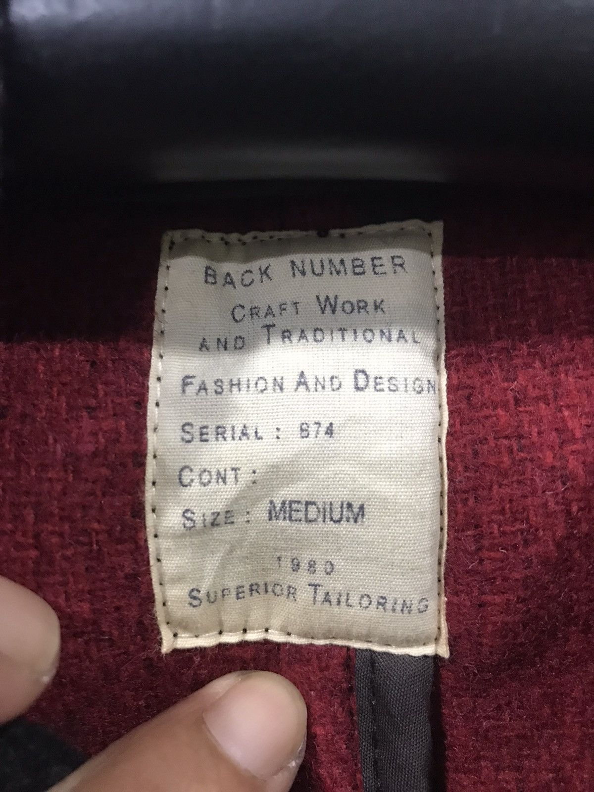 Japanese Brand BACK NUMBER Japan Skinny Fit Plaid Military Wool Parka Size US M / EU 48-50 / 2 - 8 Thumbnail