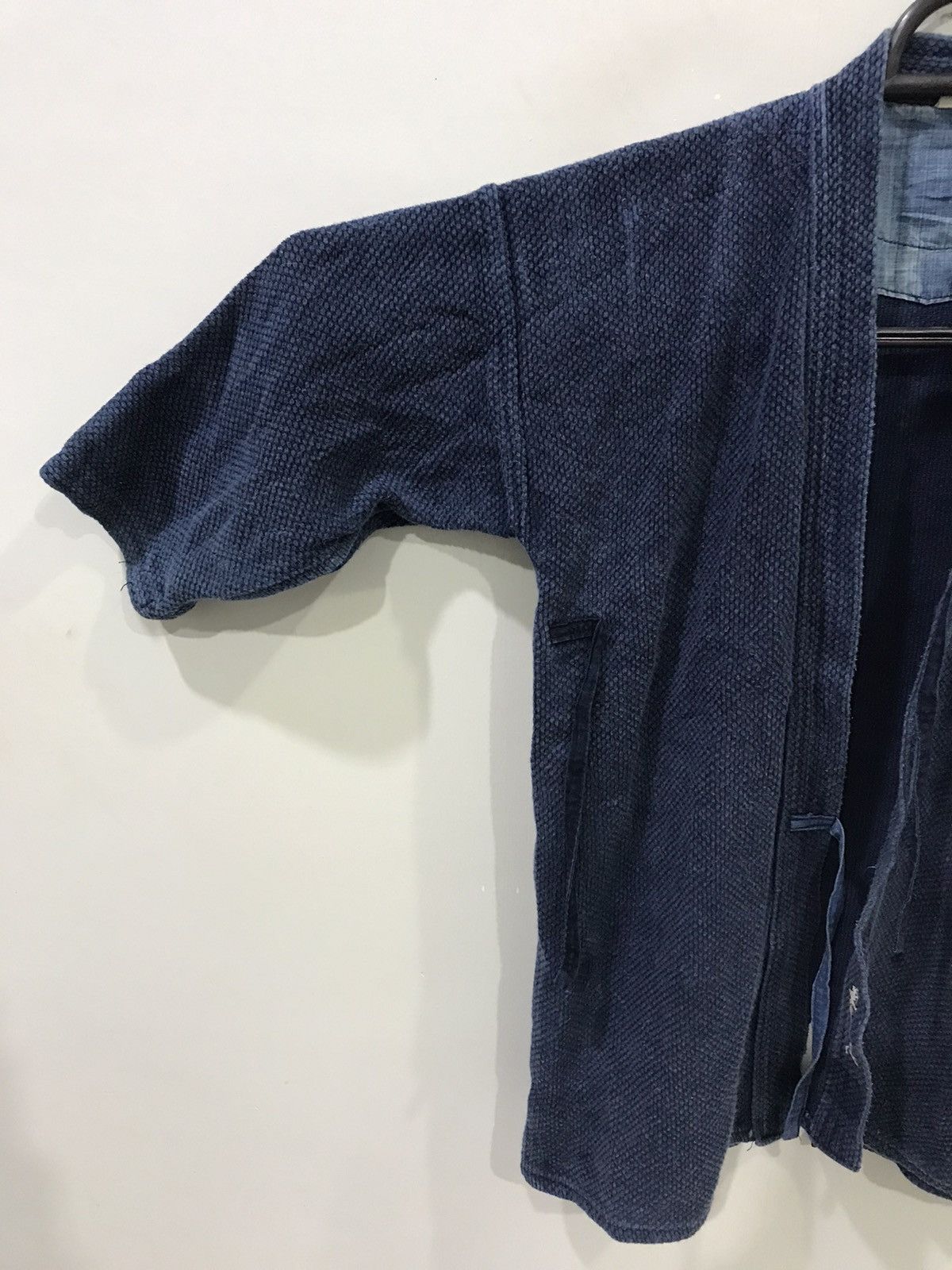 Indigo Kendo Sashiko Sturdy Japan Kimono Size US L / EU 52-54 / 3 - 4 Thumbnail