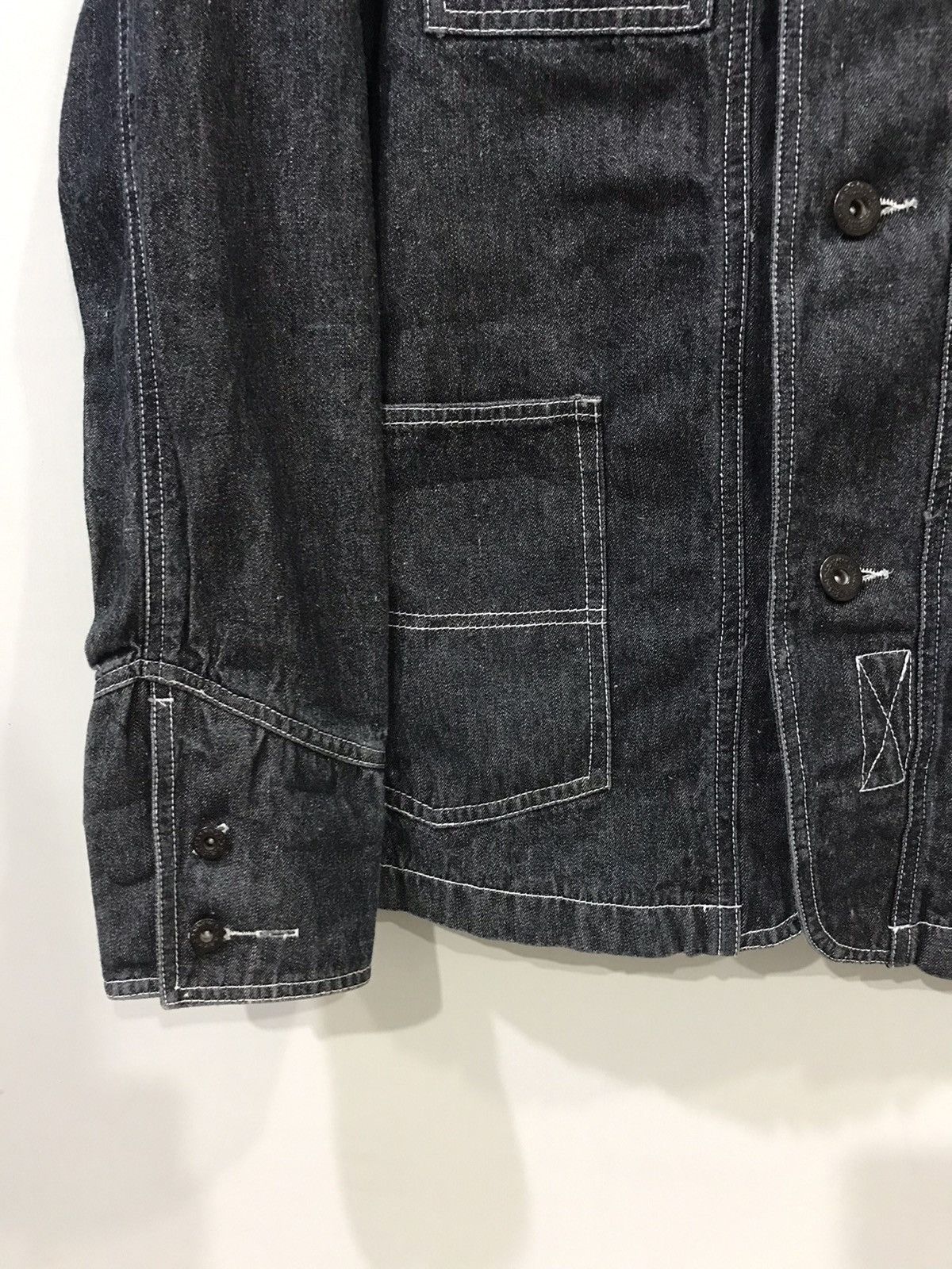 Japanese Brand Japanese Denim Two Tones Chore Jacket Size US L / EU 52-54 / 3 - 8 Thumbnail