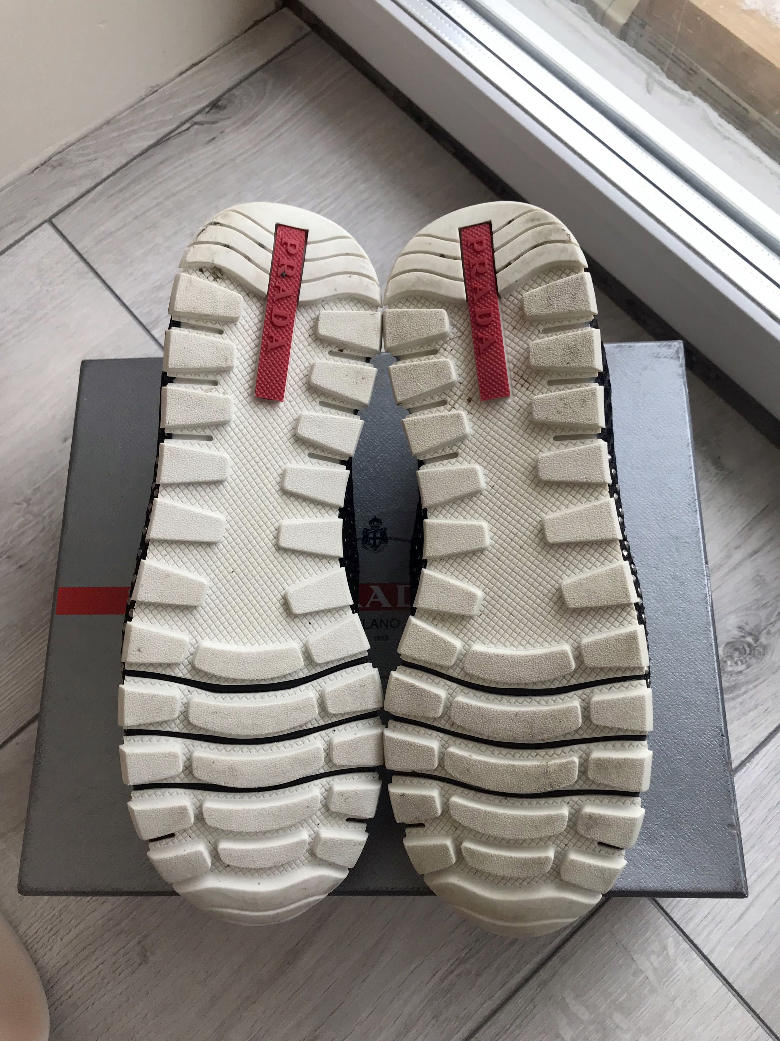 Prada Prada Bee Running 3 Studded Sneakers Size US 10 / IT 40 - 4 Thumbnail