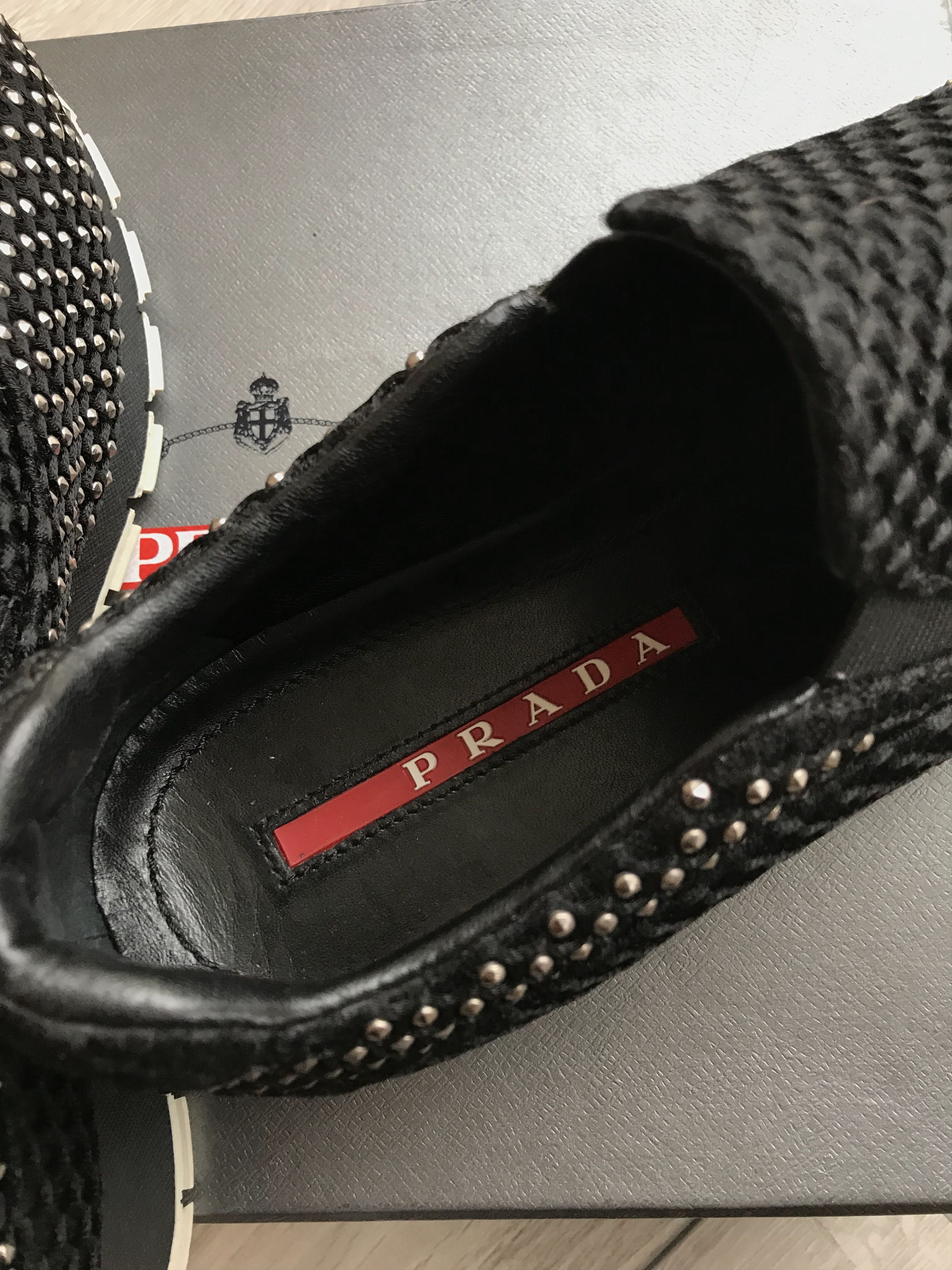 Prada Prada Bee Running 3 Studded Sneakers Size US 10 / IT 40 - 5 Thumbnail