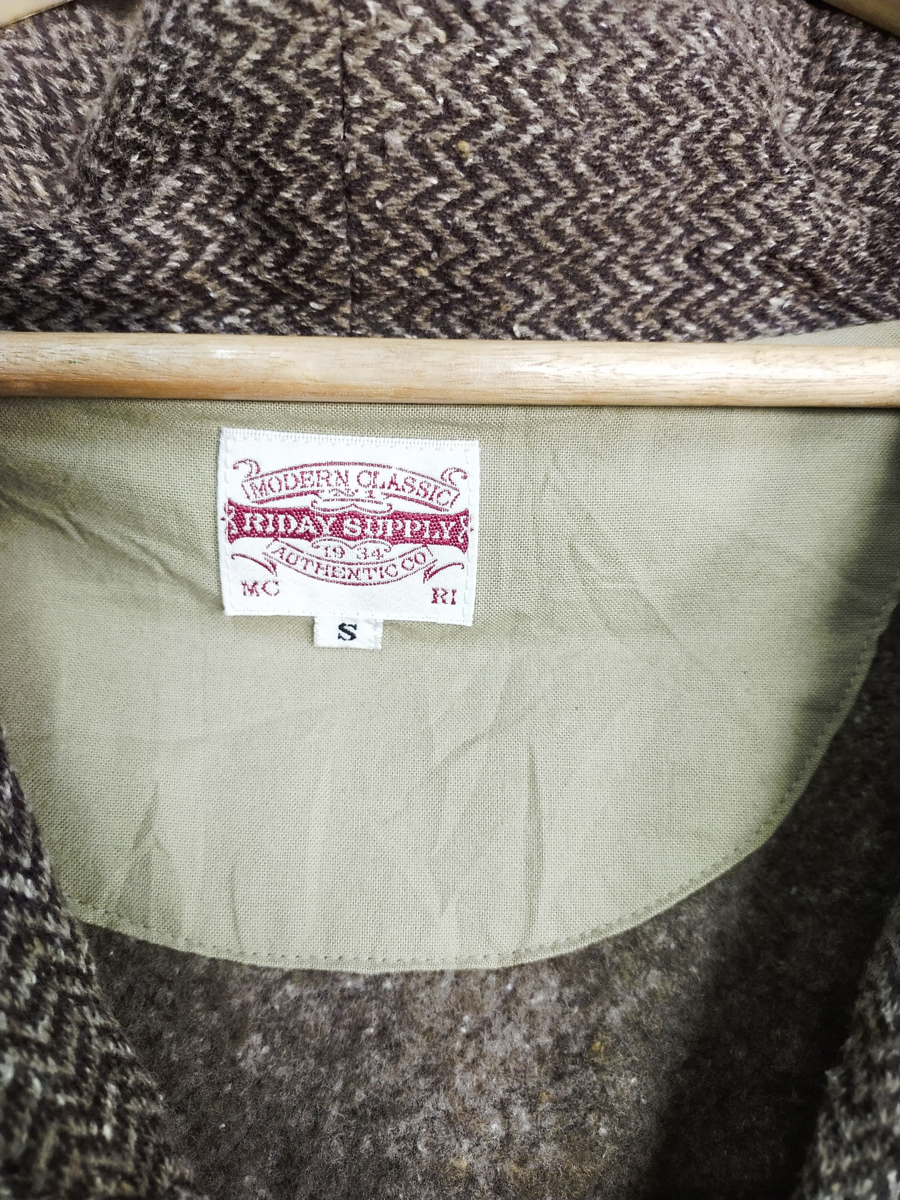 Japanese Brand Riday supply made in japan brown cardigan Jacket #S217 Size US S / EU 44-46 / 1 - 8 Thumbnail