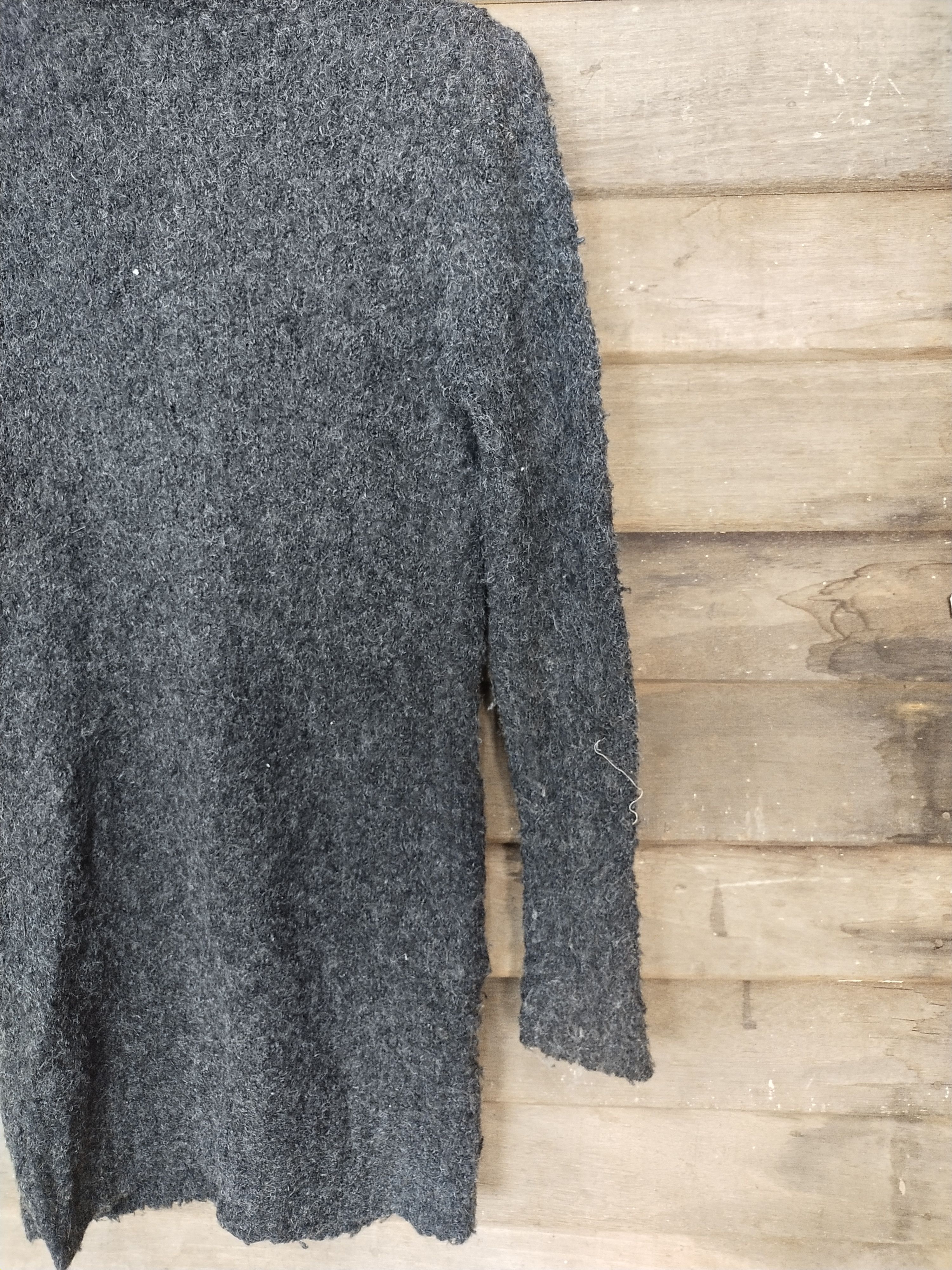 Japanese Brand Cornflake big button black cardigan #S220 Size M / US 6-8 / IT 42-44 - 10 Thumbnail