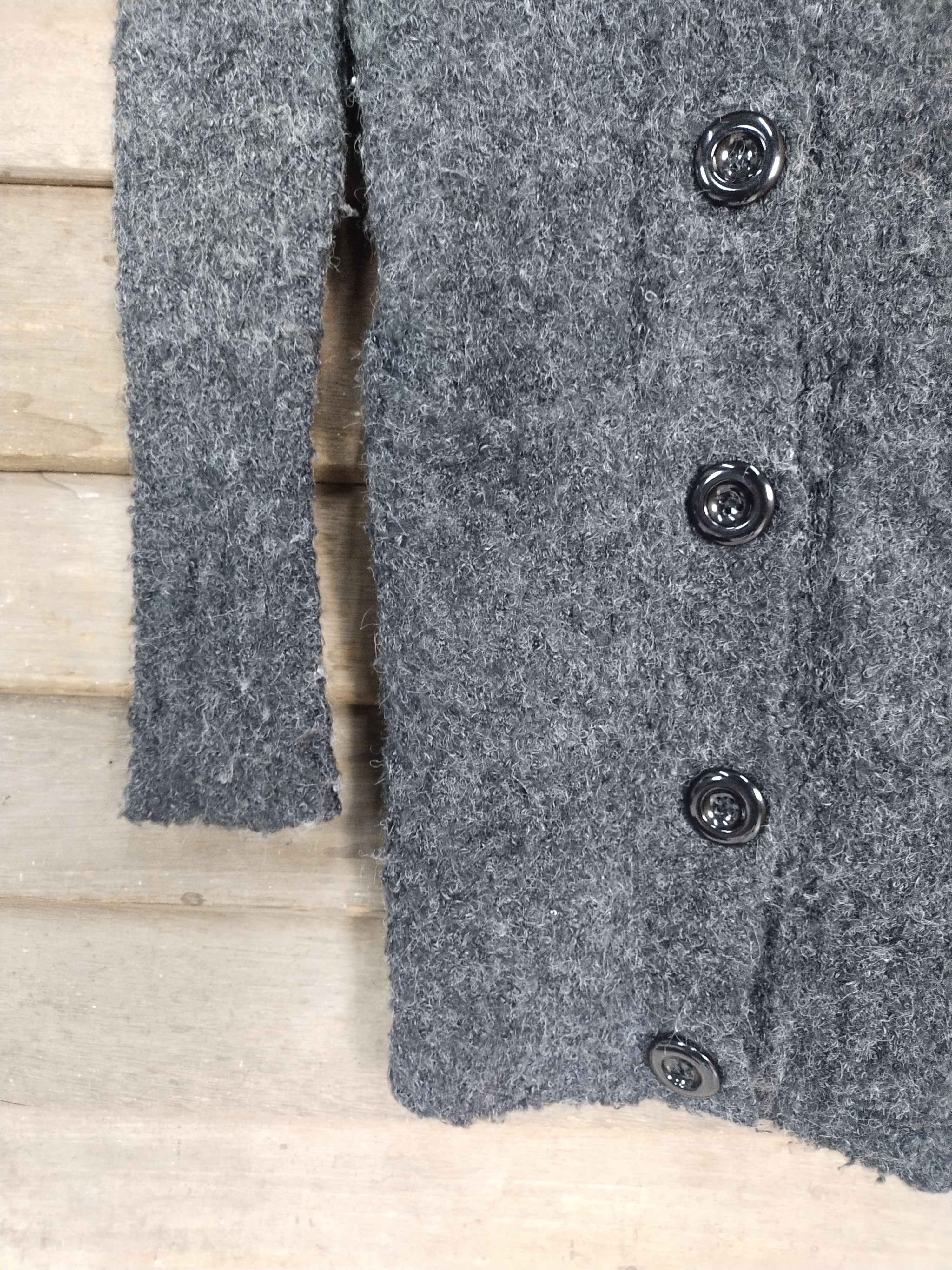 Japanese Brand Cornflake big button black cardigan #S220 Size M / US 6-8 / IT 42-44 - 6 Thumbnail
